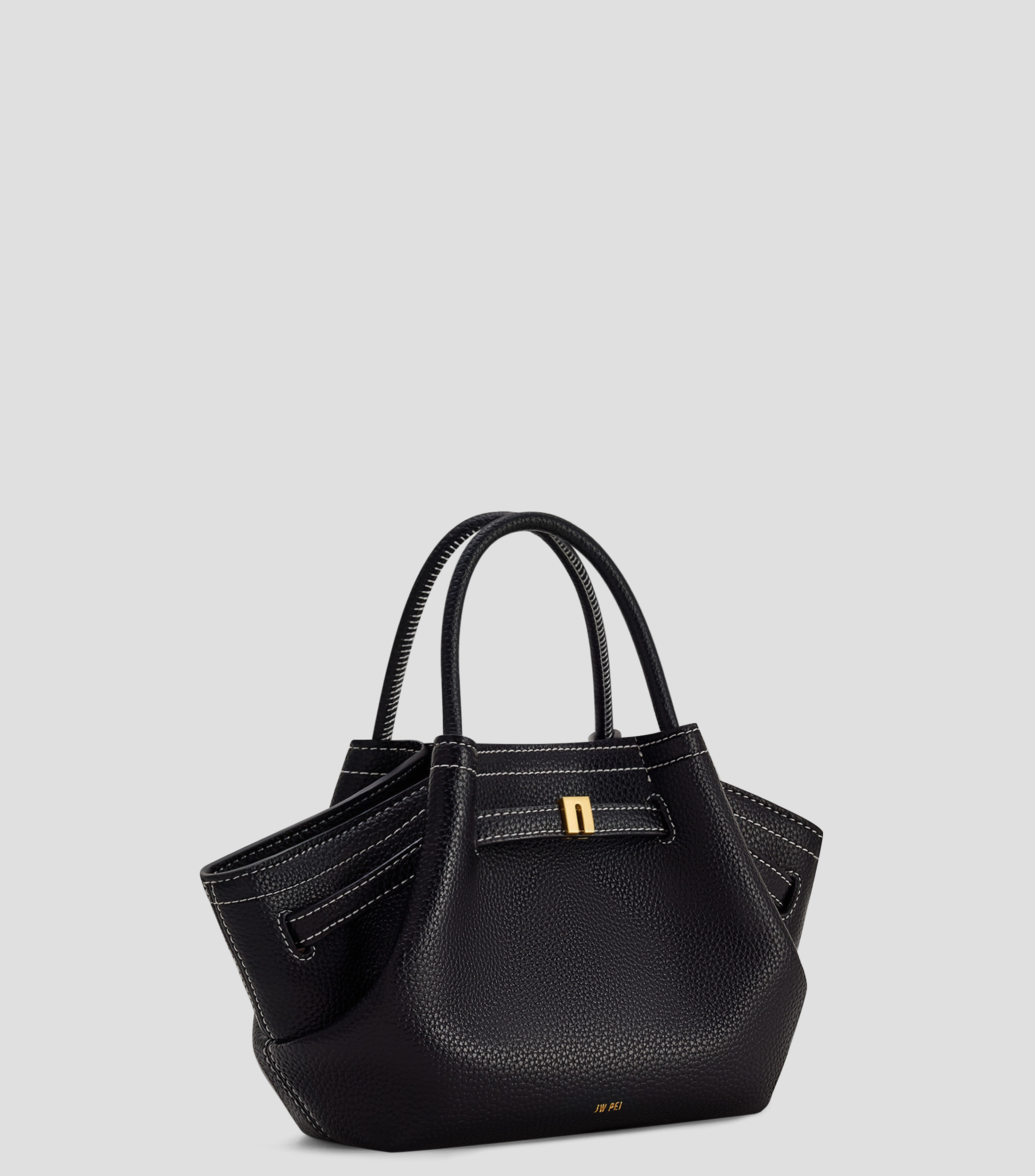 Bolsa tote lisa con detalle texturizado Mujer