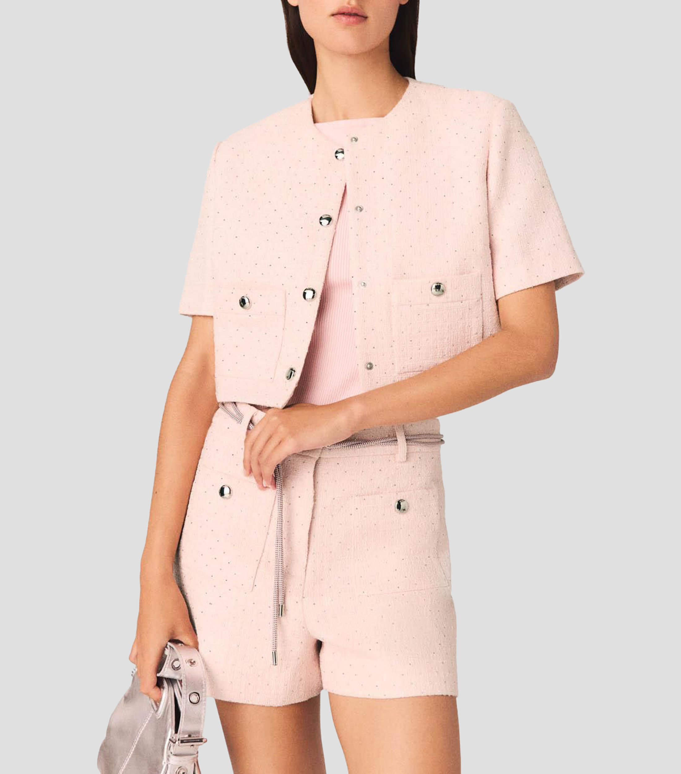 Saco con pedrería Mujer