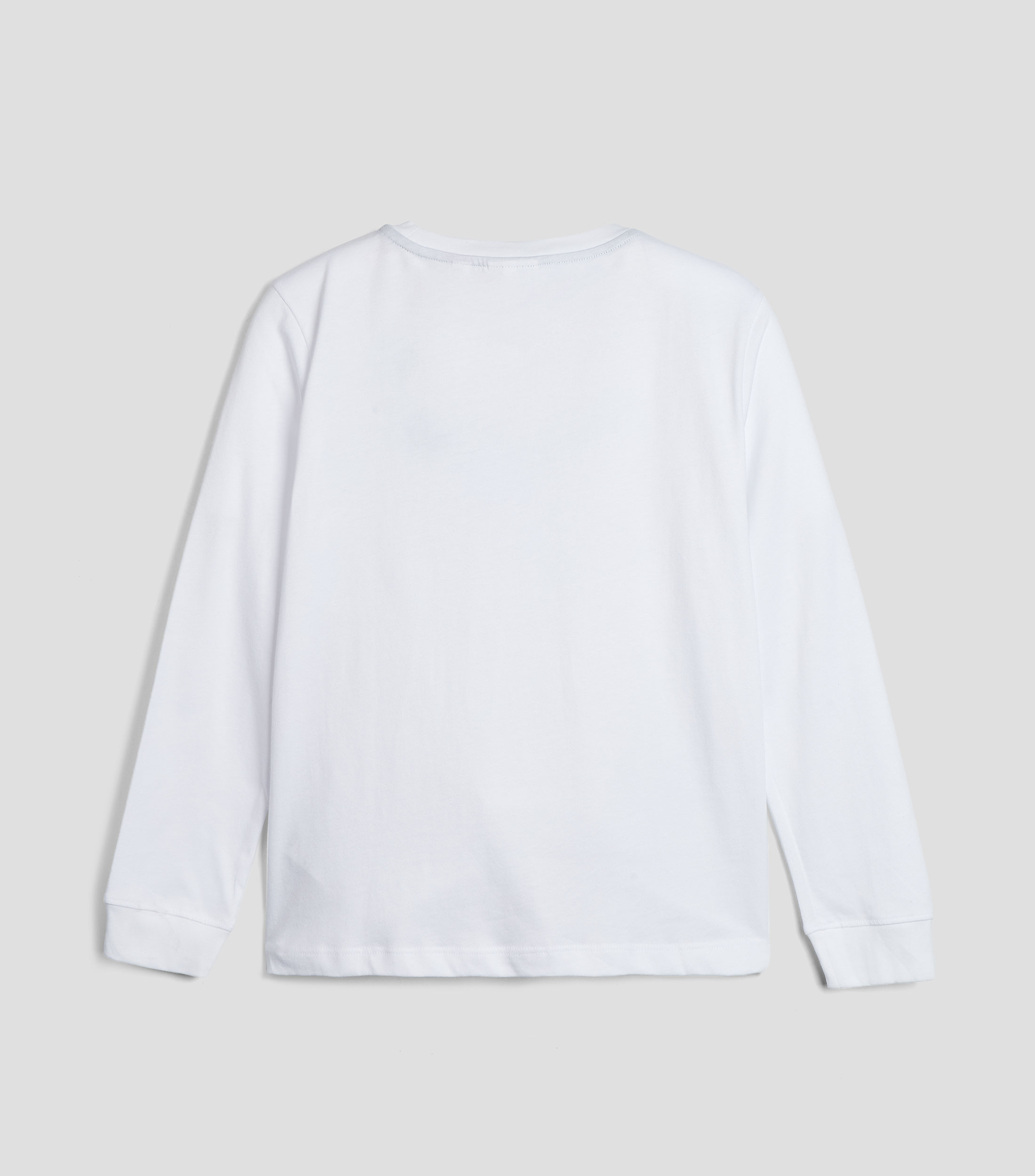 Playera cuello redondo manga larga lisa Niño
