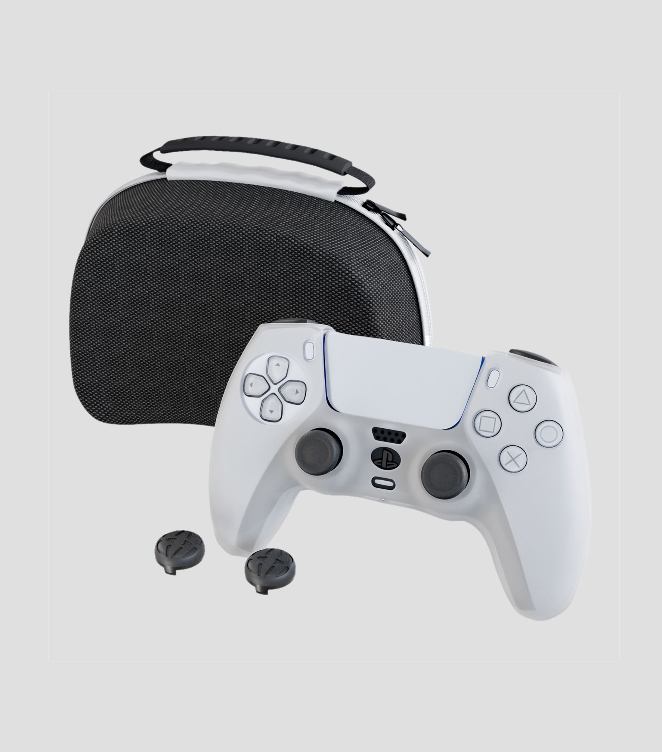 Estuche con grips para control PS5 negro