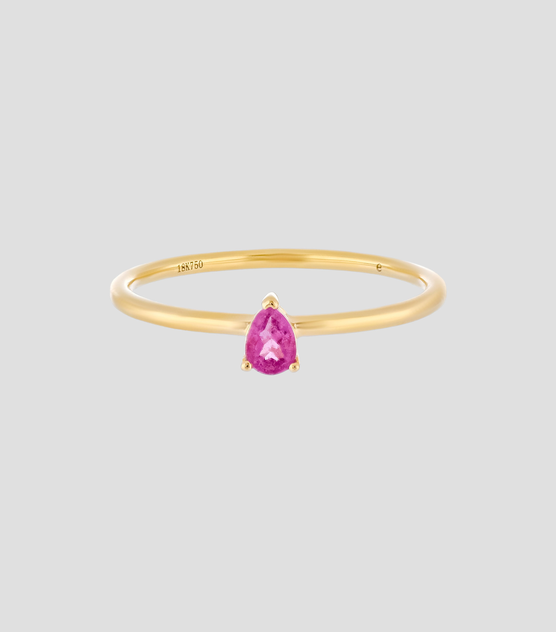 Anillo en Oro 18 Kts con Tanzanita UNED Mujer