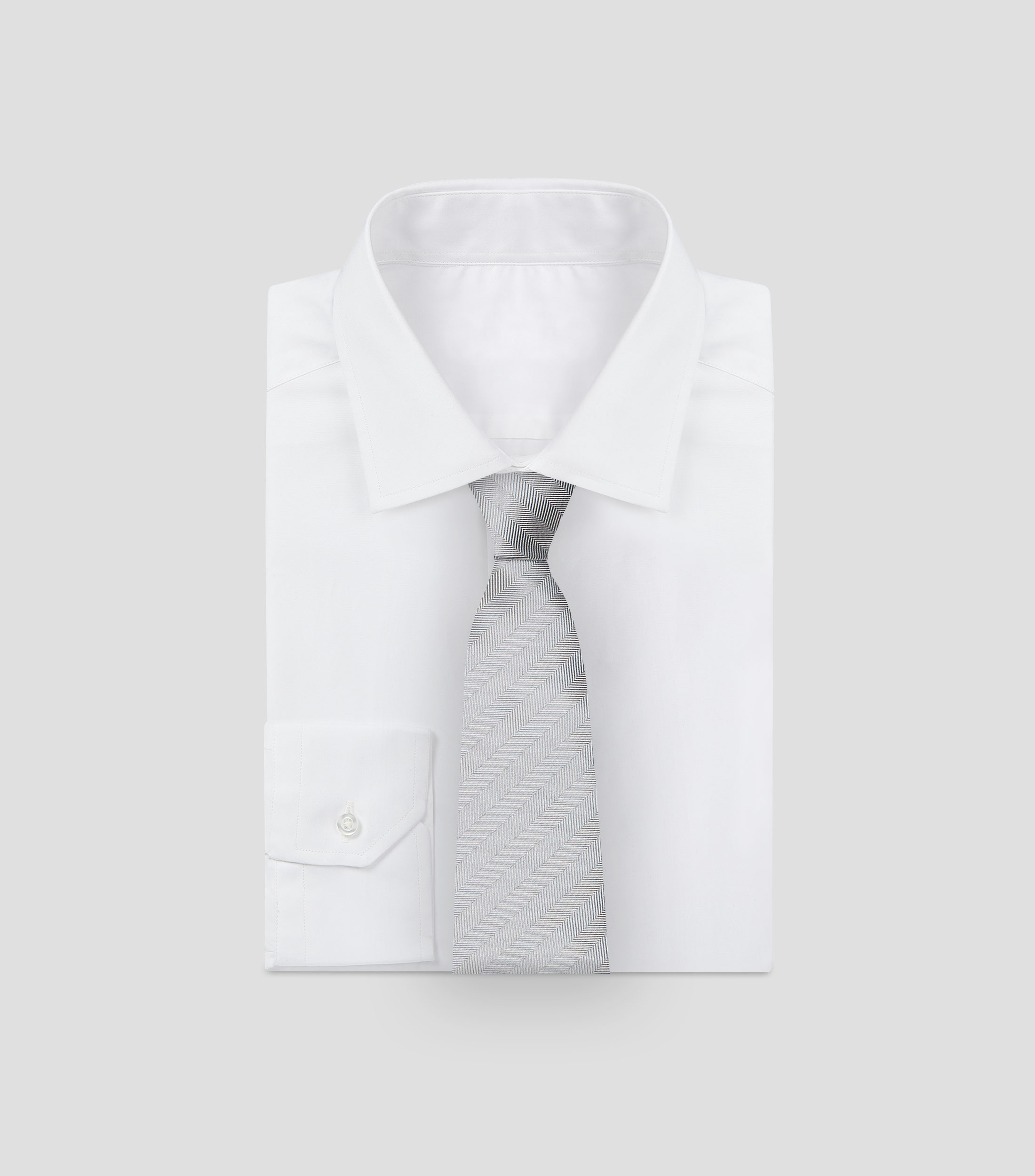 Corbata ancha de seda líneas