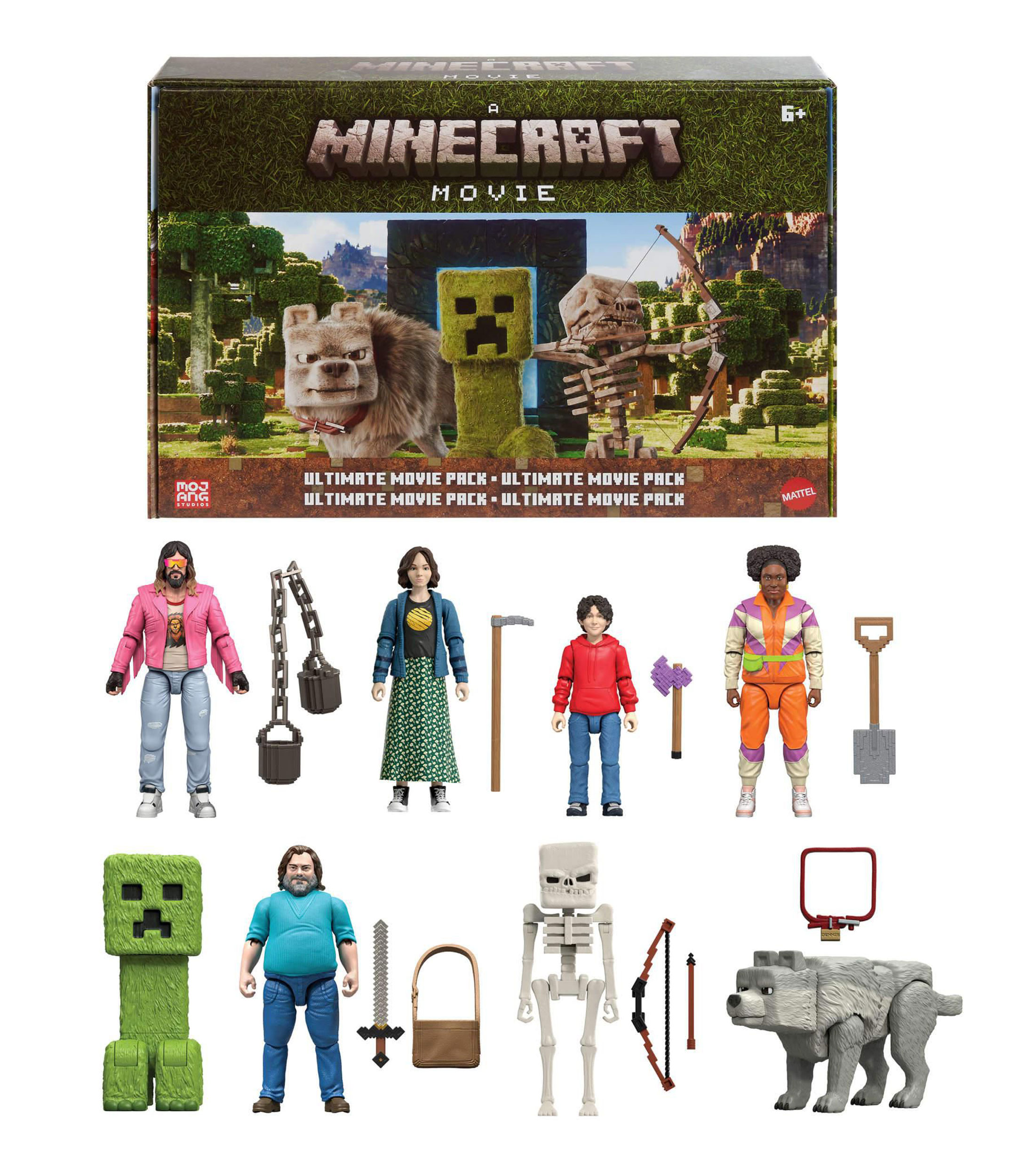 Set 8 figuras de accion A Minecraft Movie