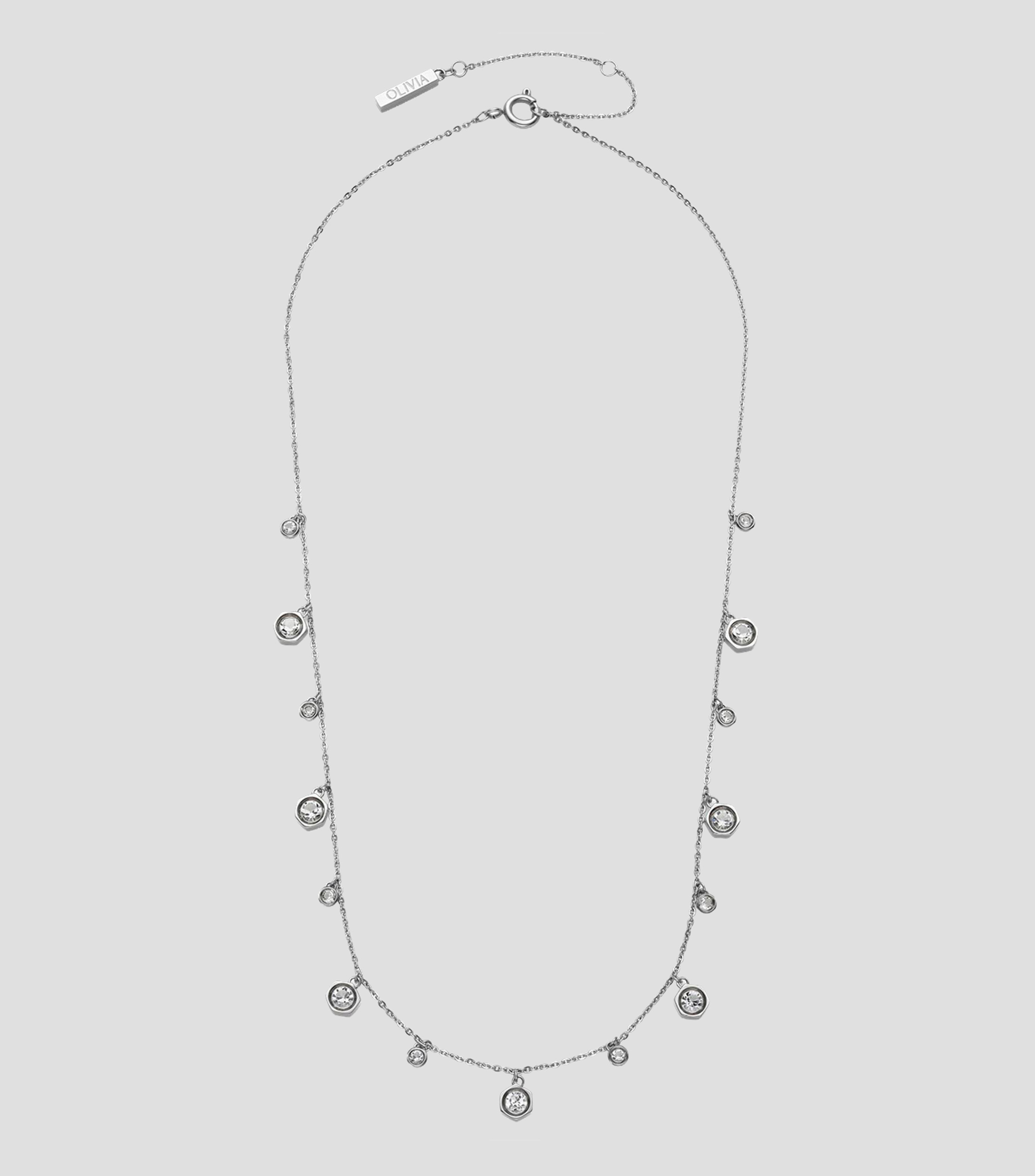 Collar Mini Droplet con cristales Mujer