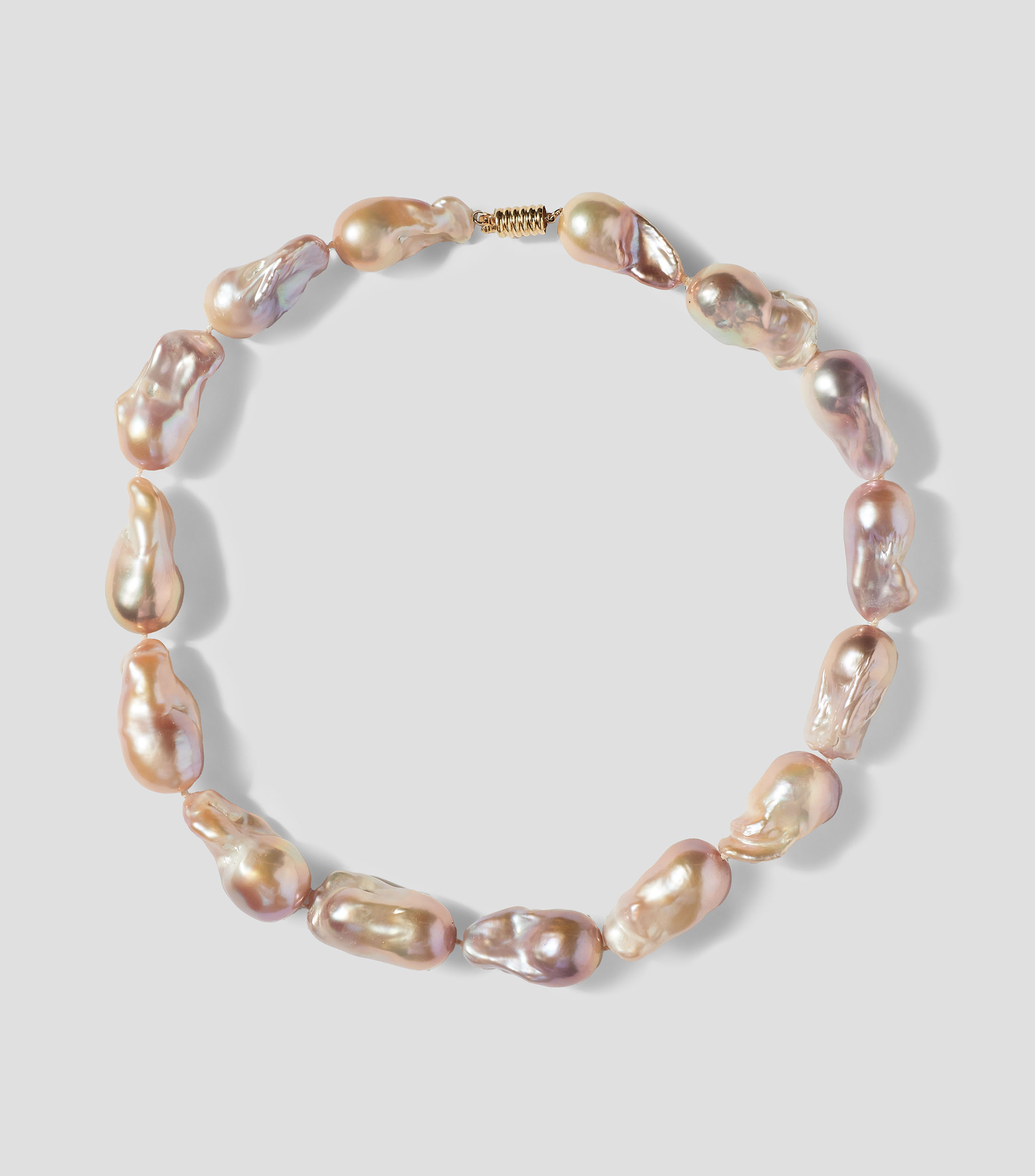 Collar con perlas barrocas Mujer