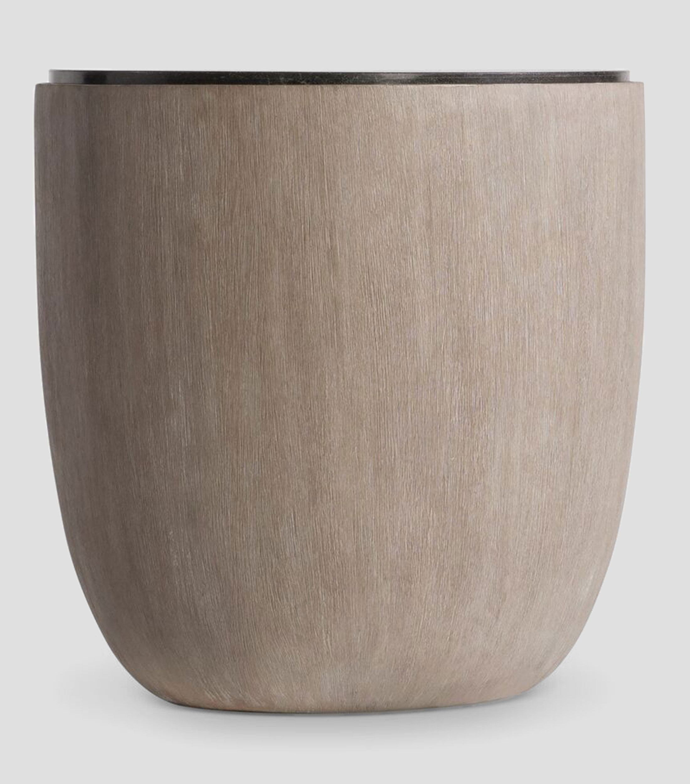 Mesa lateral Croft en madera de caoba cafe