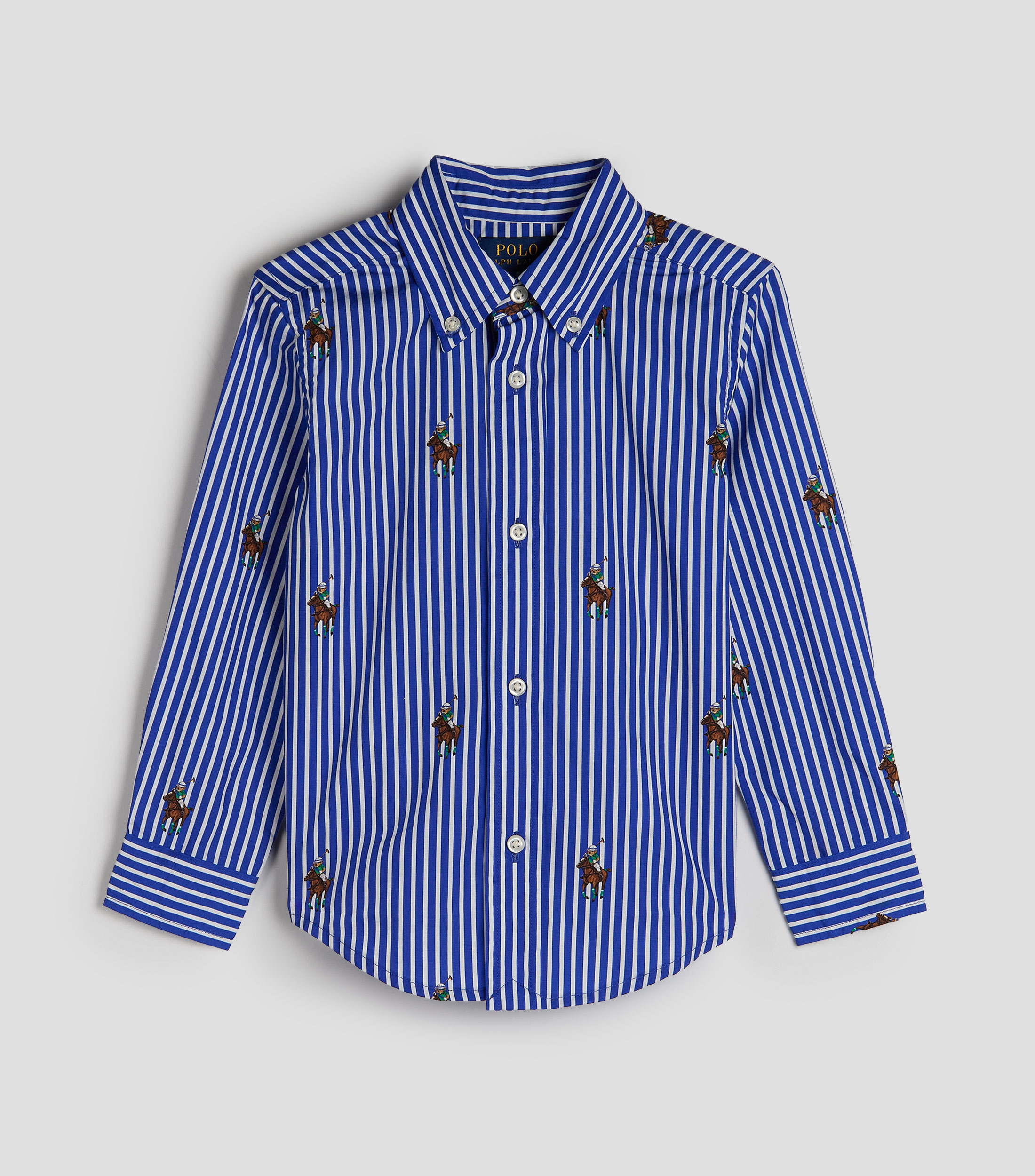 Camisa de rayas con manga larga Niño