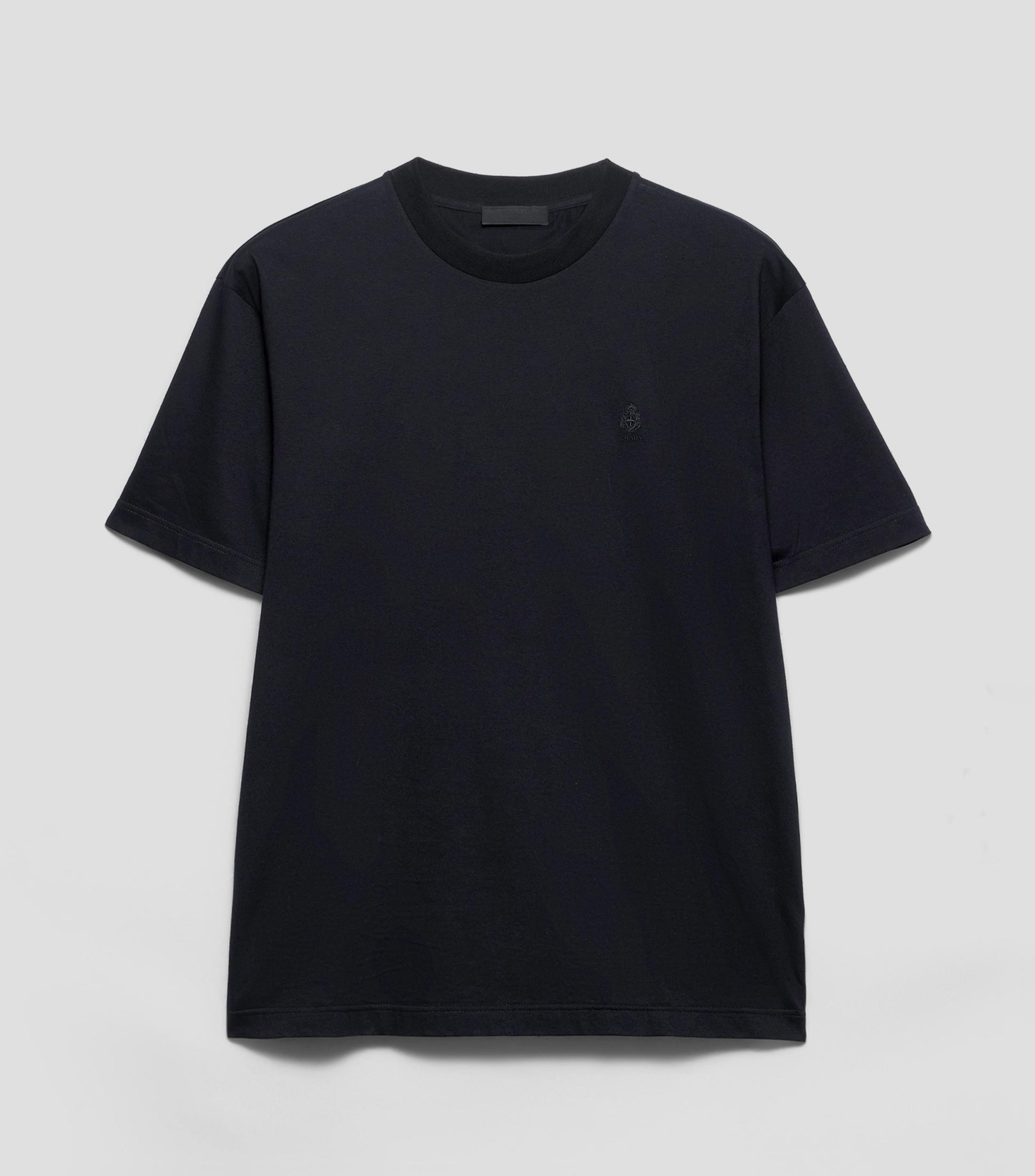 Playera de cuello redondo con manga corta lisa Hombre
