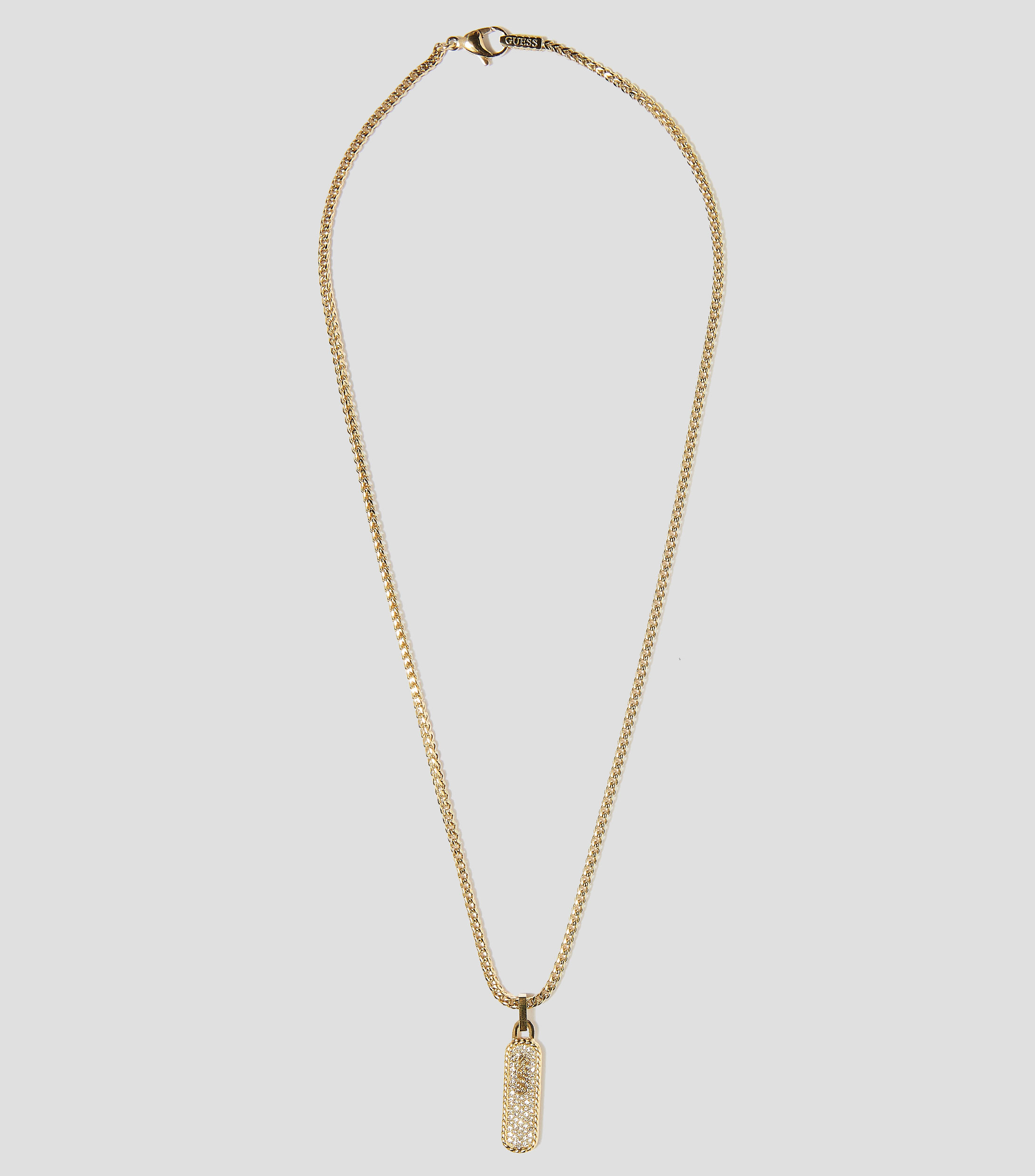 Collar con dije rectangular Sailor Knot y circonias Hombre