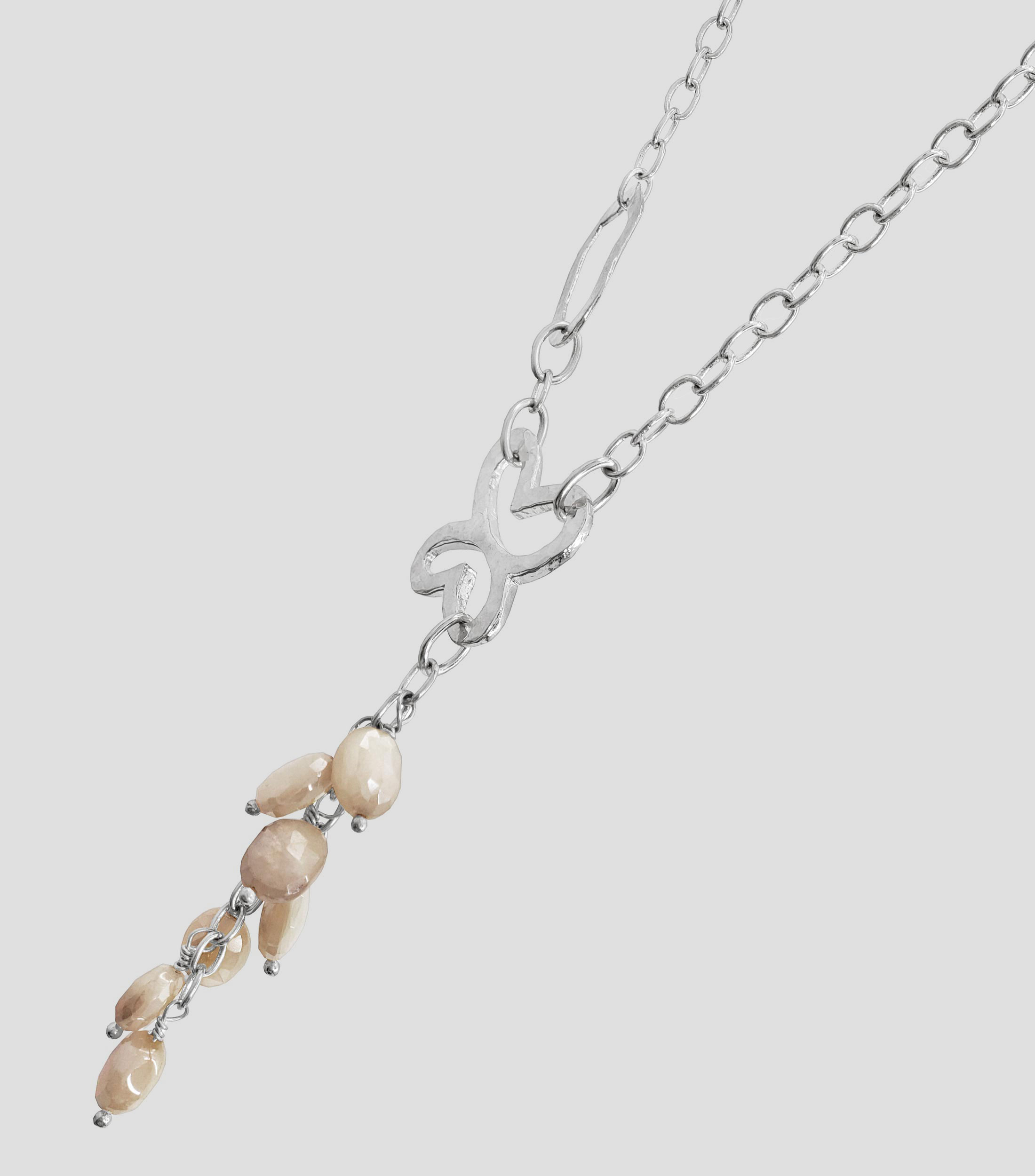 Collar en Plata .925 Liberty con Piedra Luna Mujer