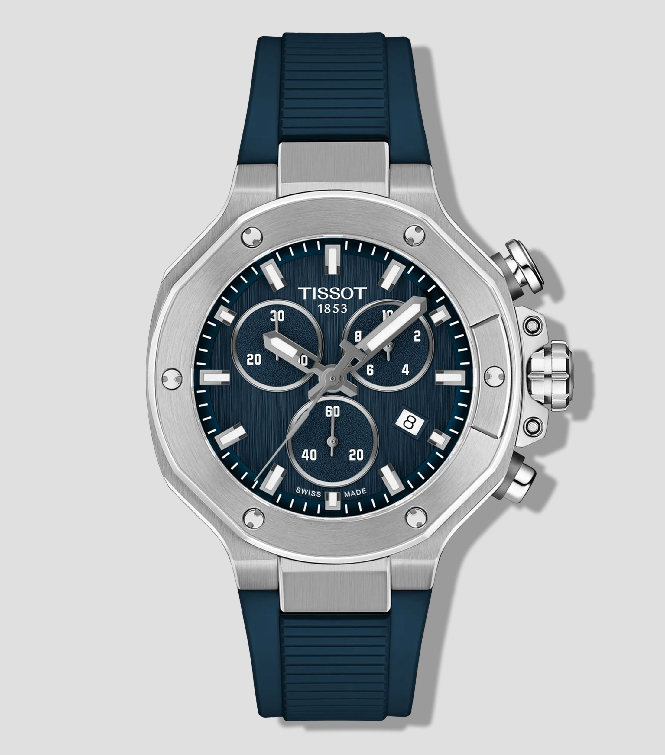 Reloj para Hombre T-Race Casual Azul, Plateado