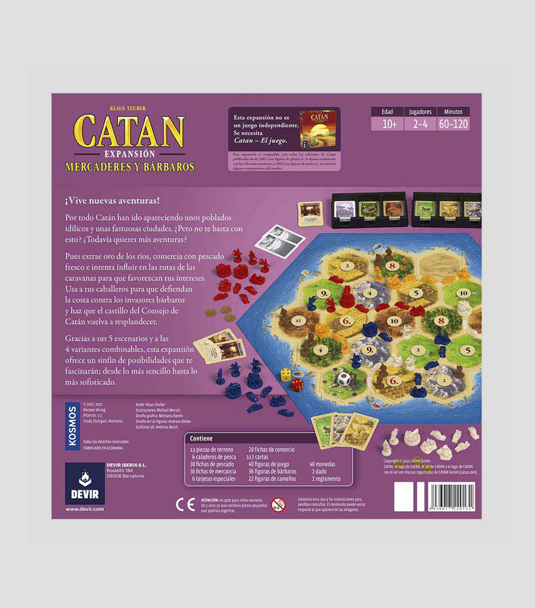 Juego de Mesa, Catan Mercaderes y Barbaros