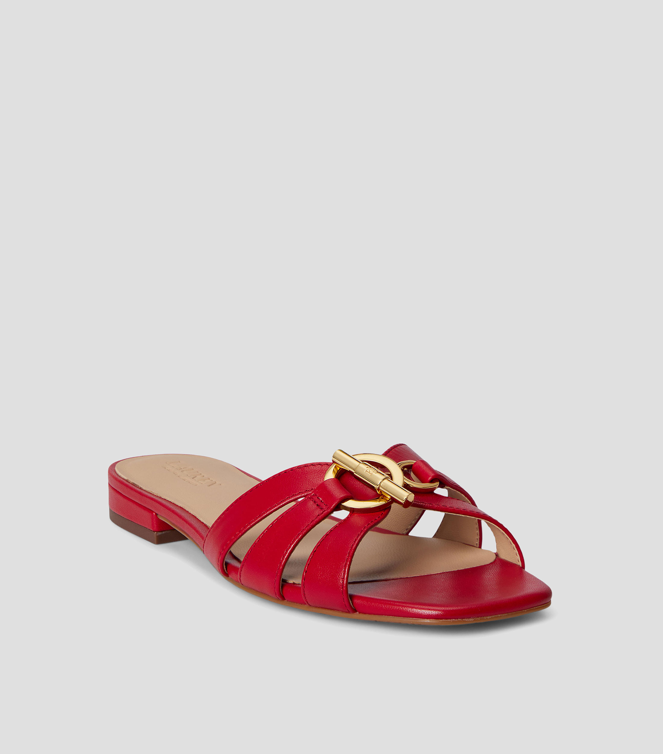 Sandalias slide en cuero nappa Blaike Mujer