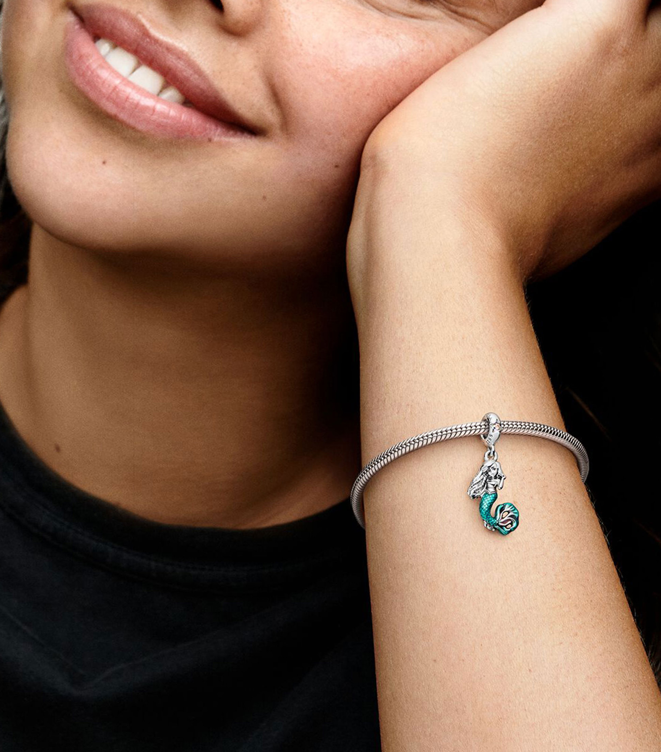 Charm Ariel de La Sirenita de Disney en plata Pandora Moments Mujer
