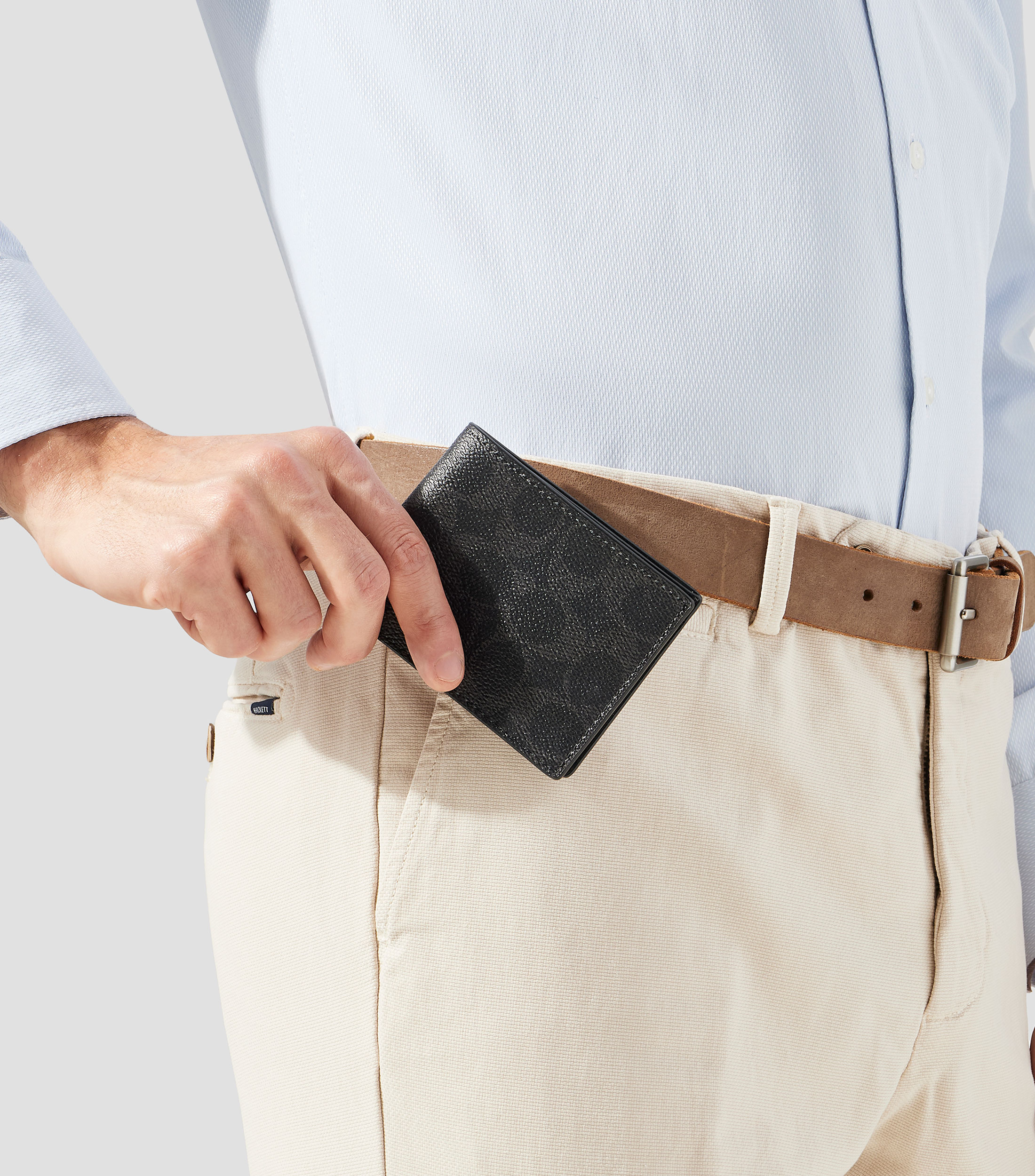 Cartera bifold Slim con monogram estampado Hombre