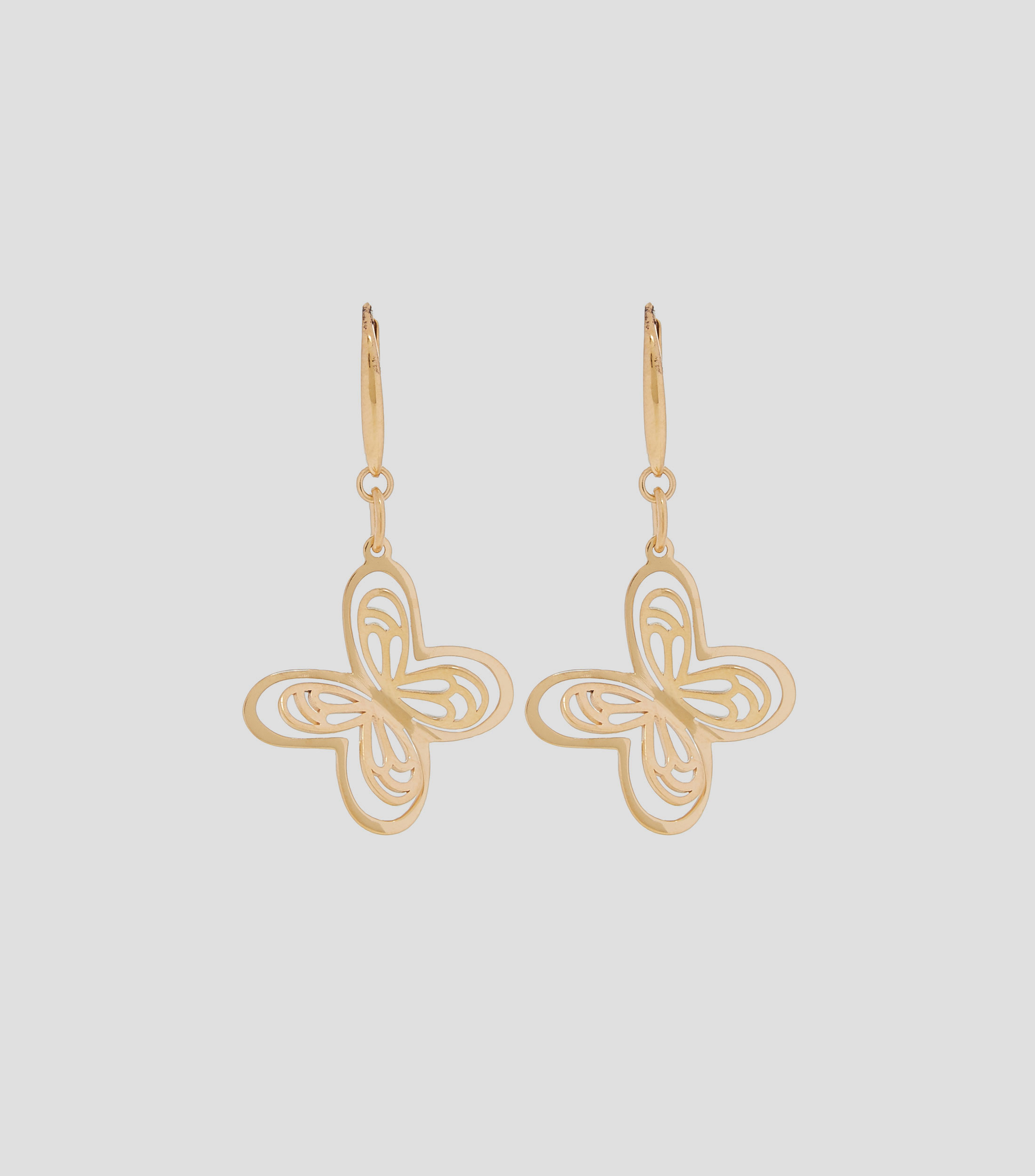Aretes mariposa voladora en plata .925 Mujer