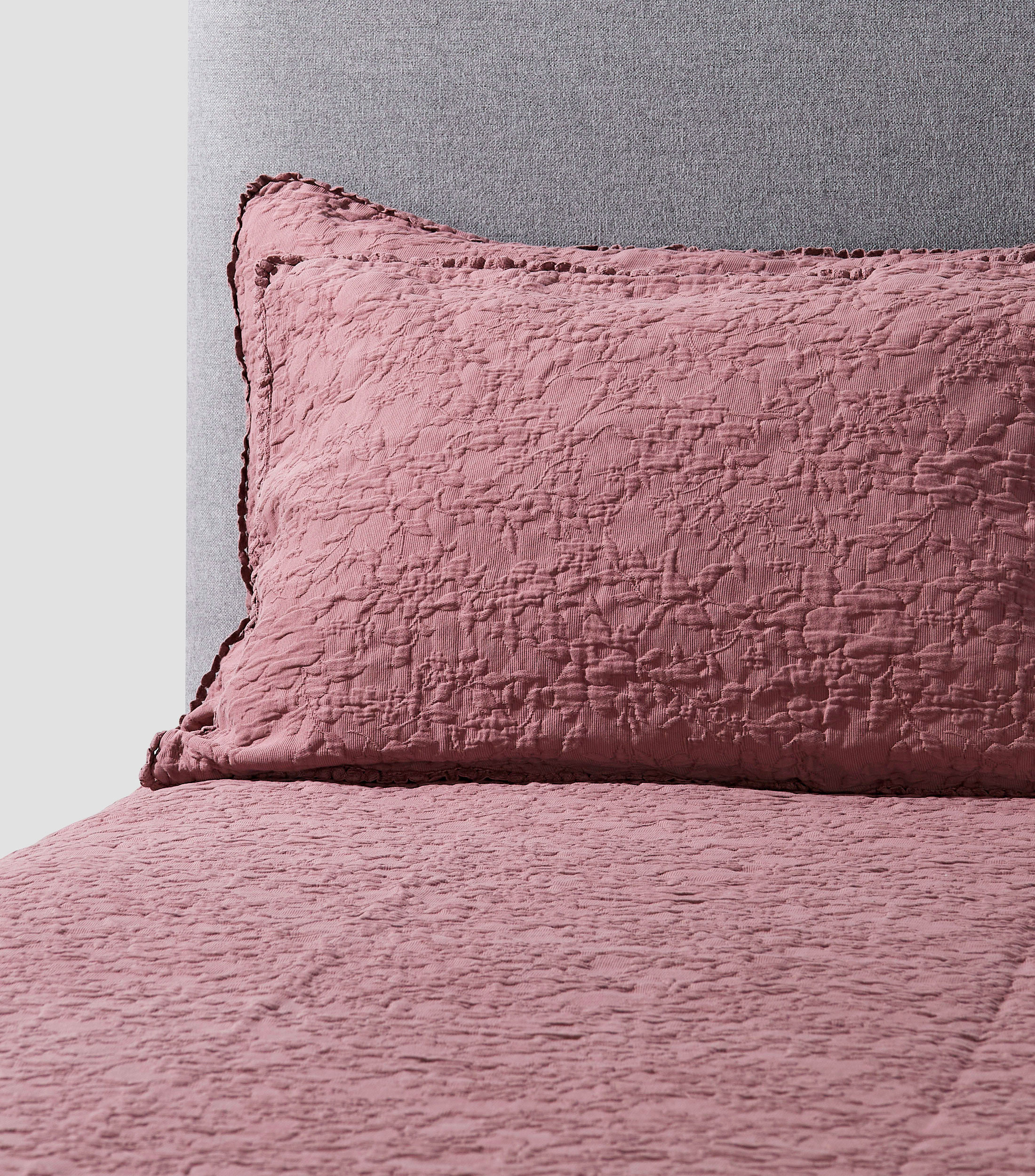 Funda para almohada King Size en algodón púrpura