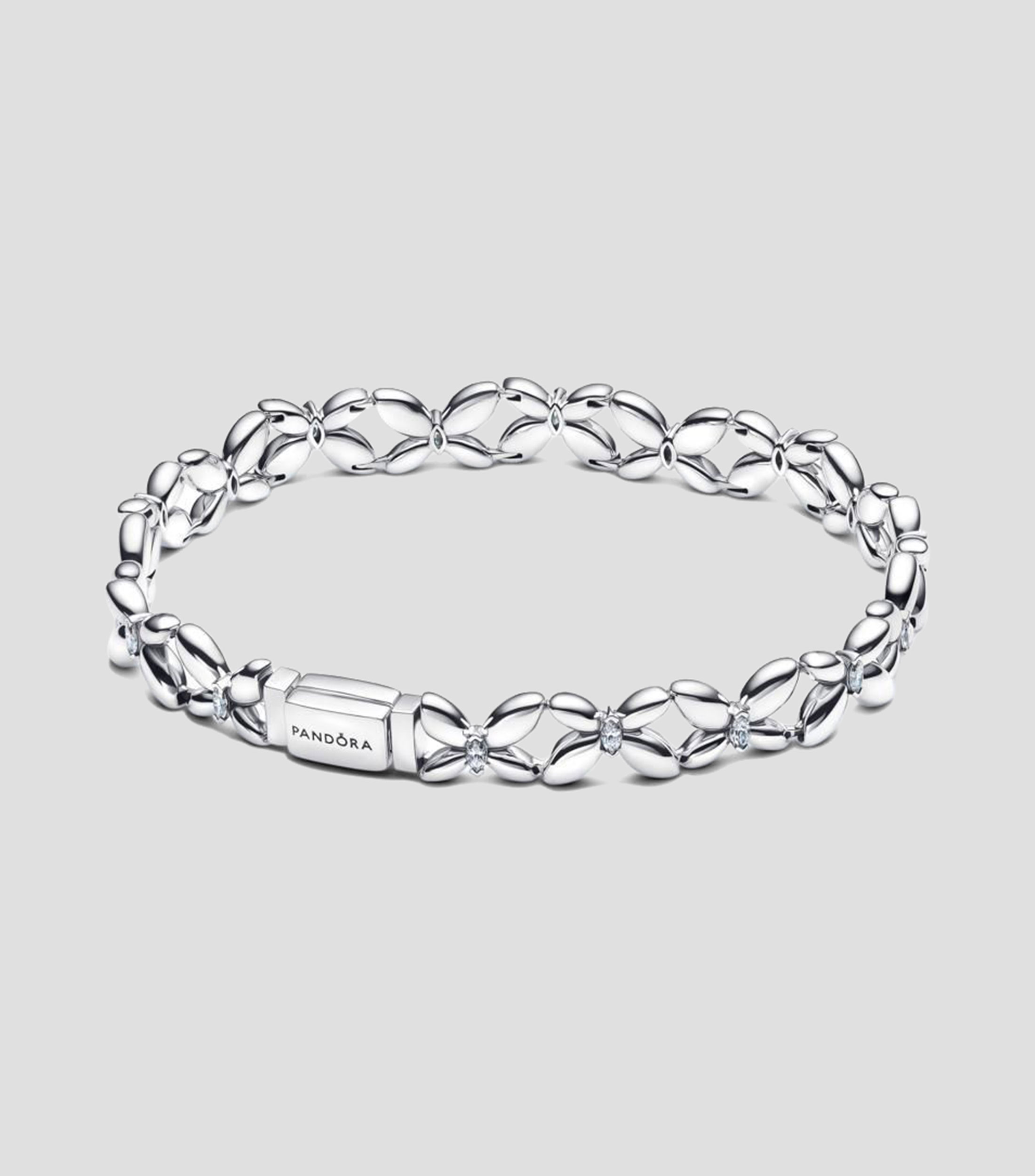 Brazalete en plata esterlina Mariposas Mujer