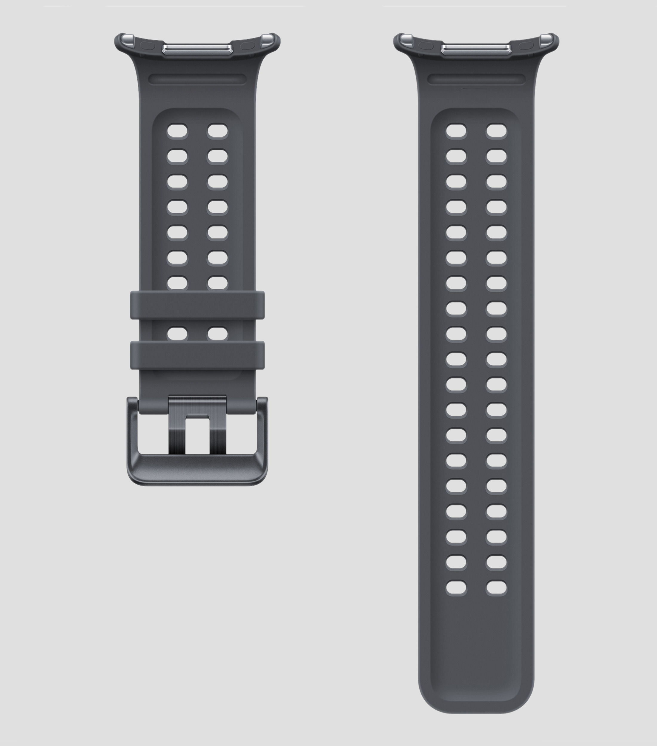 Correa para reloj Ultra 2 en caucho HNBR Negro