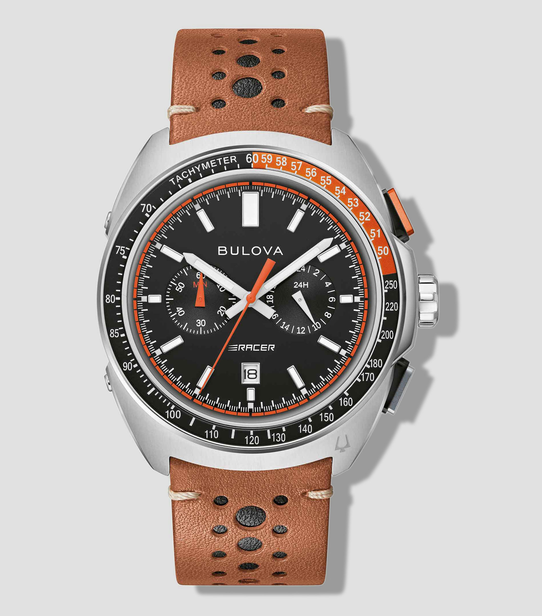 Reloj para Hombre Racing Racer casual plateado, cafe
