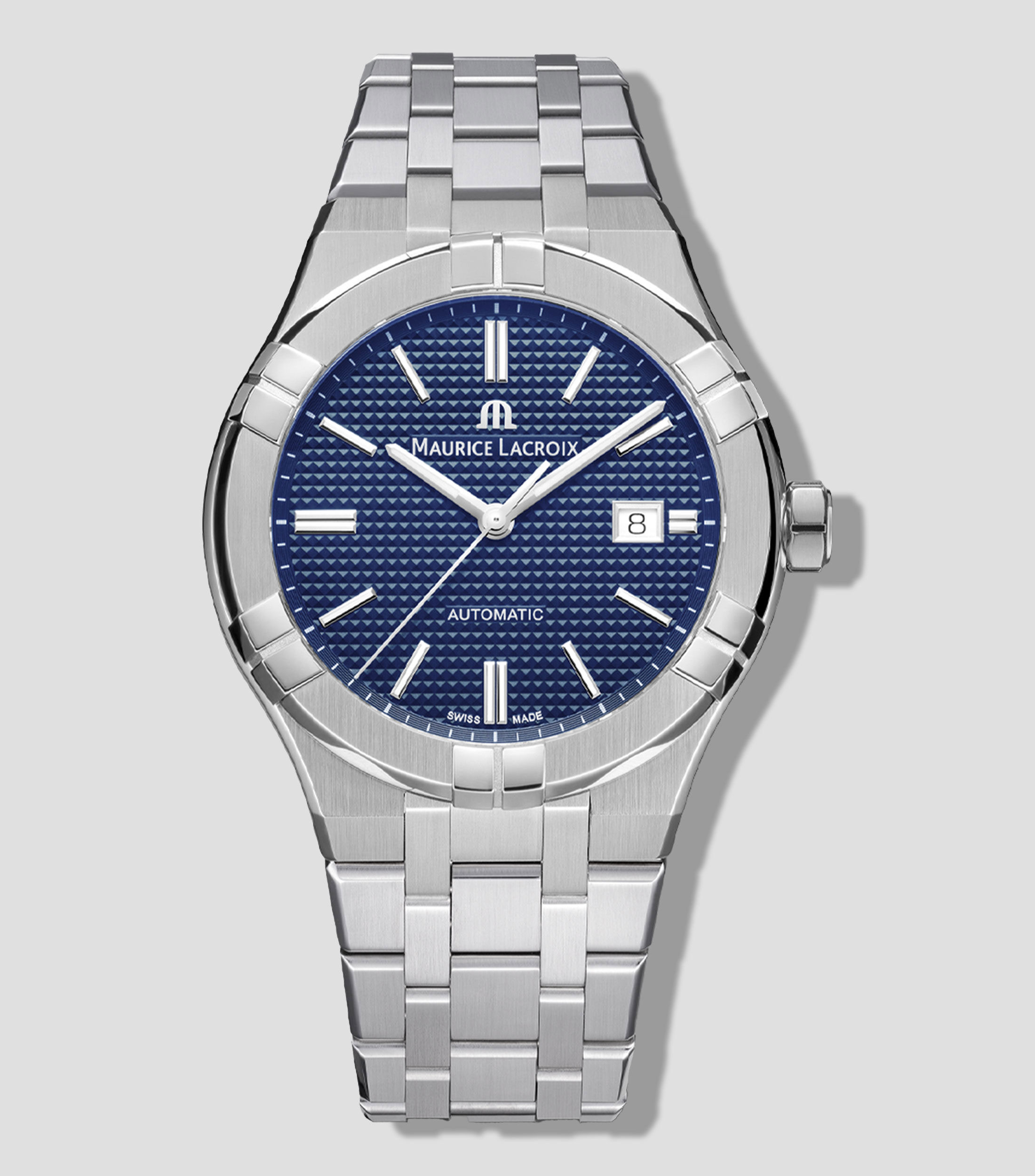 Reloj para Hombre Aikon, de Vestir, Plateado, Azul