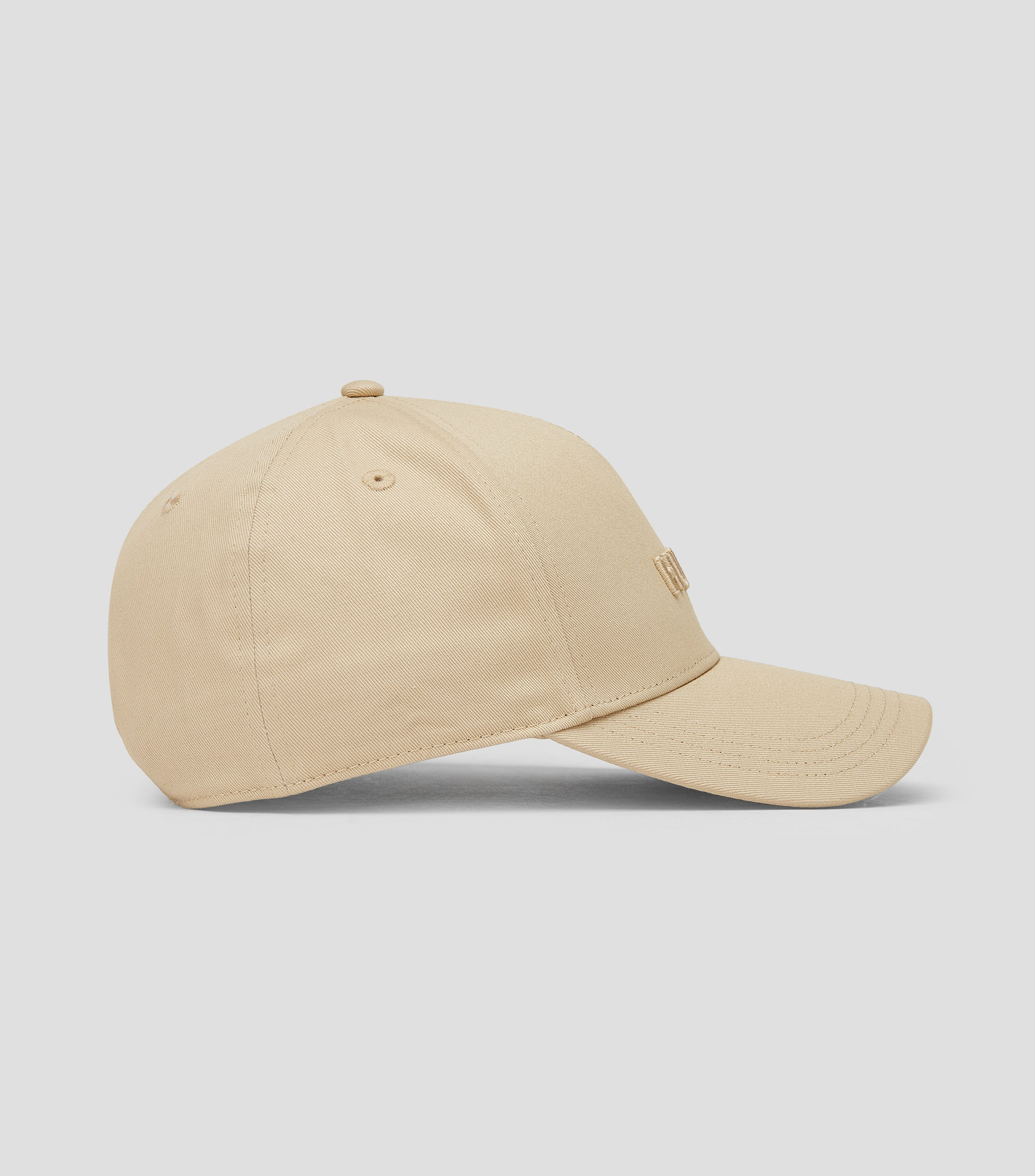 Gorra de sarga de algodón con logo Hombre