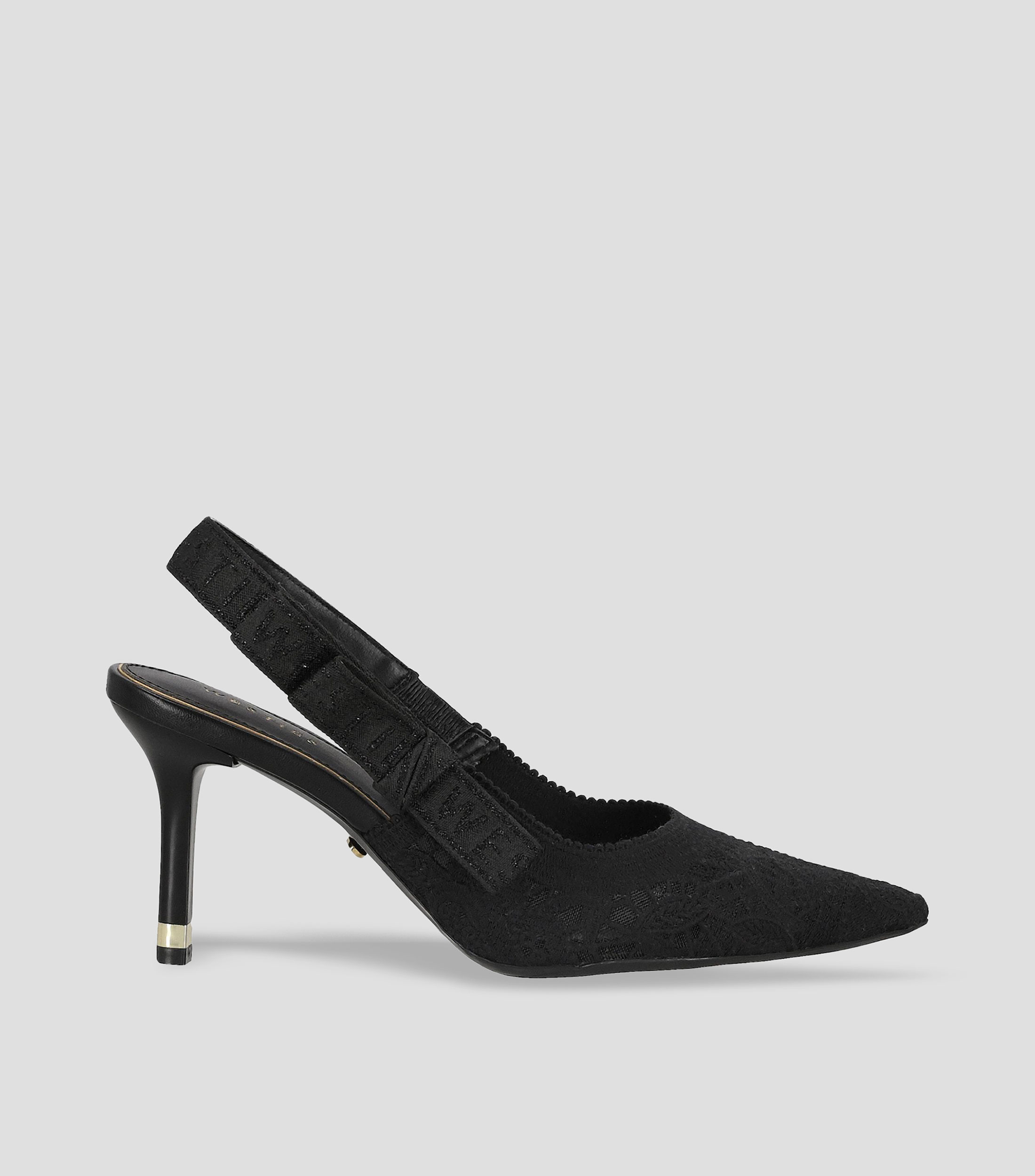 Zapatillas Slingback de tacón alto de aguja Mujer