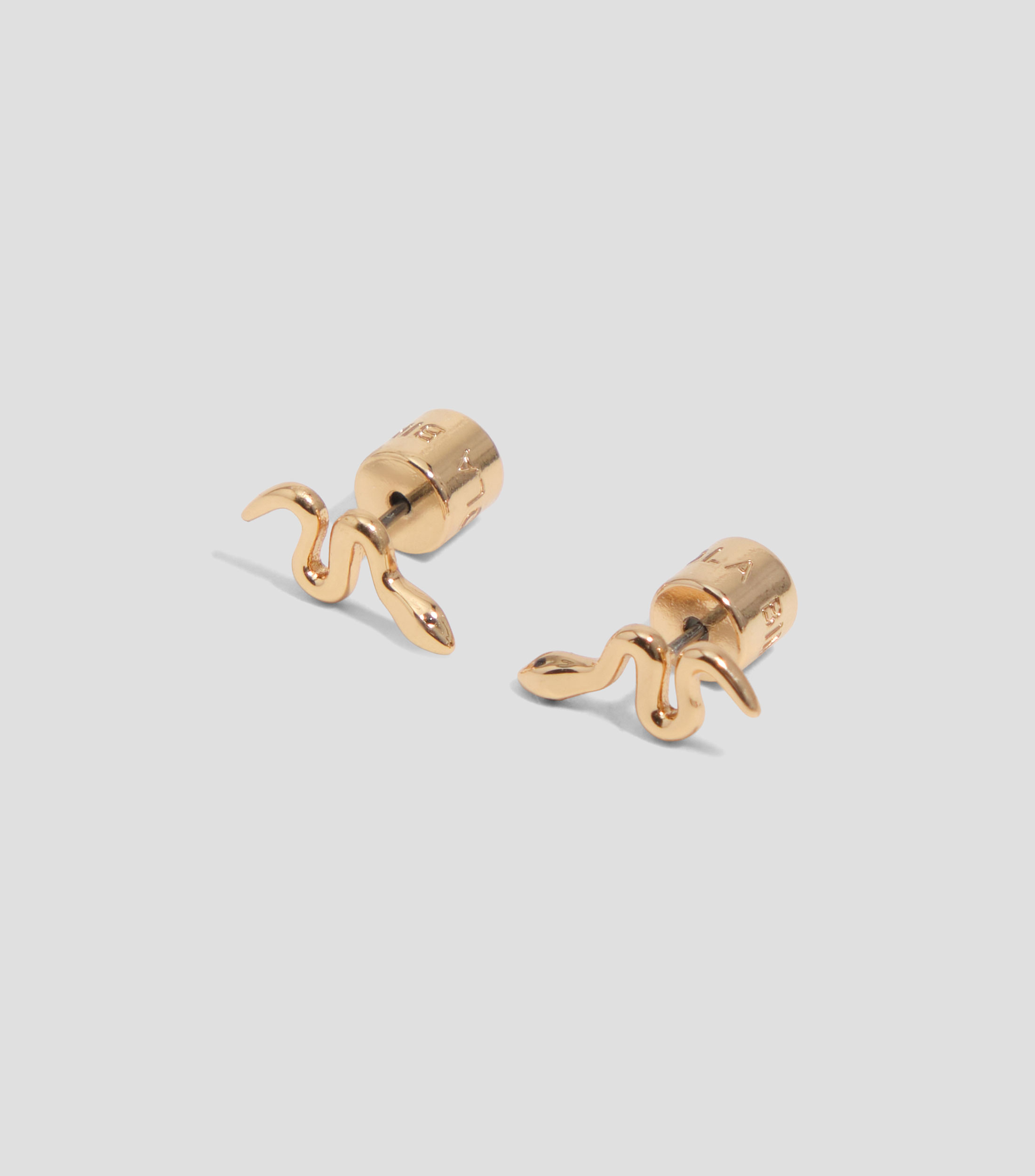 Pendientes mini serpiente dorados Mujer