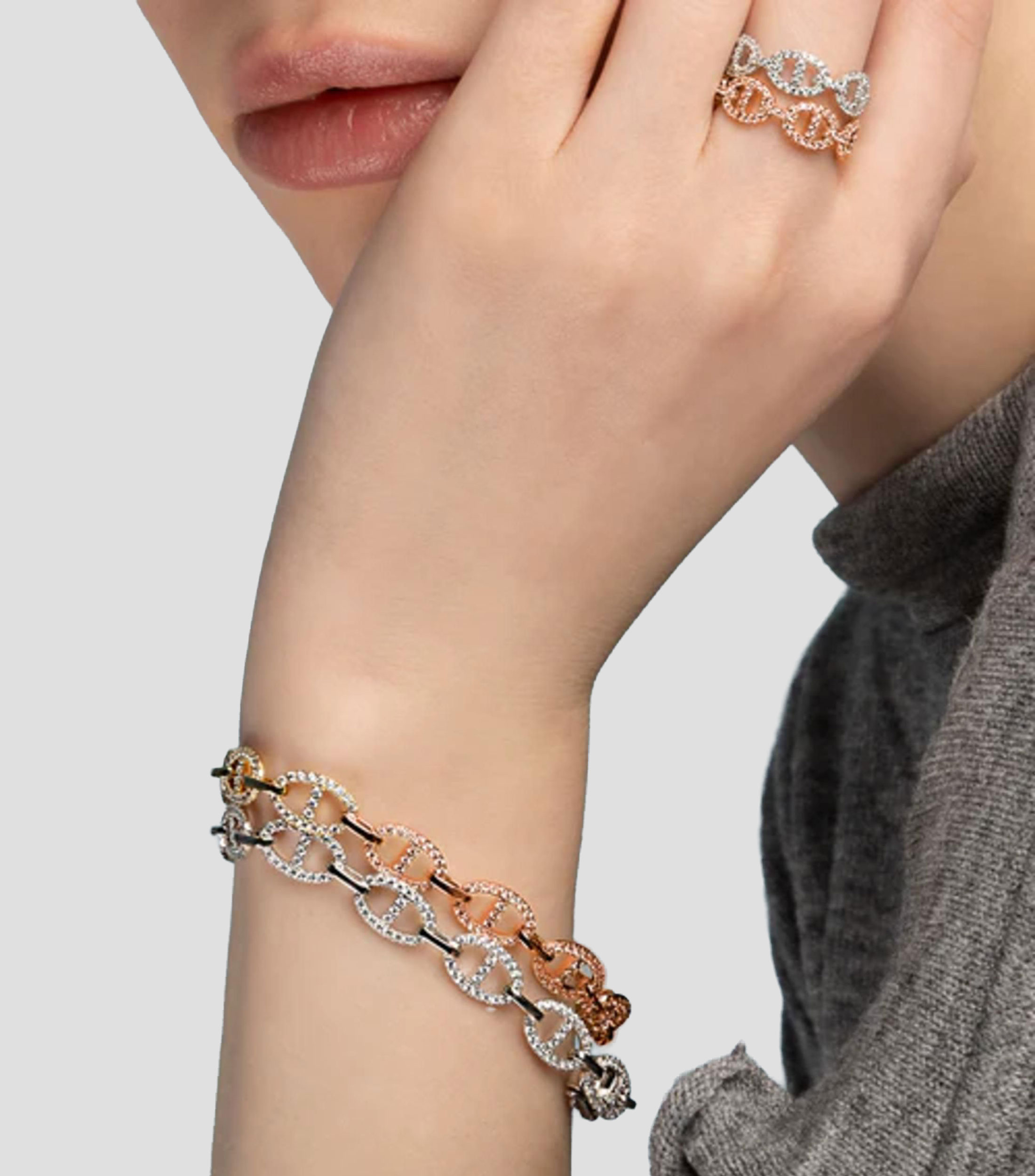 Brazalete Yacht Club Maille Marine con circonita Mujer