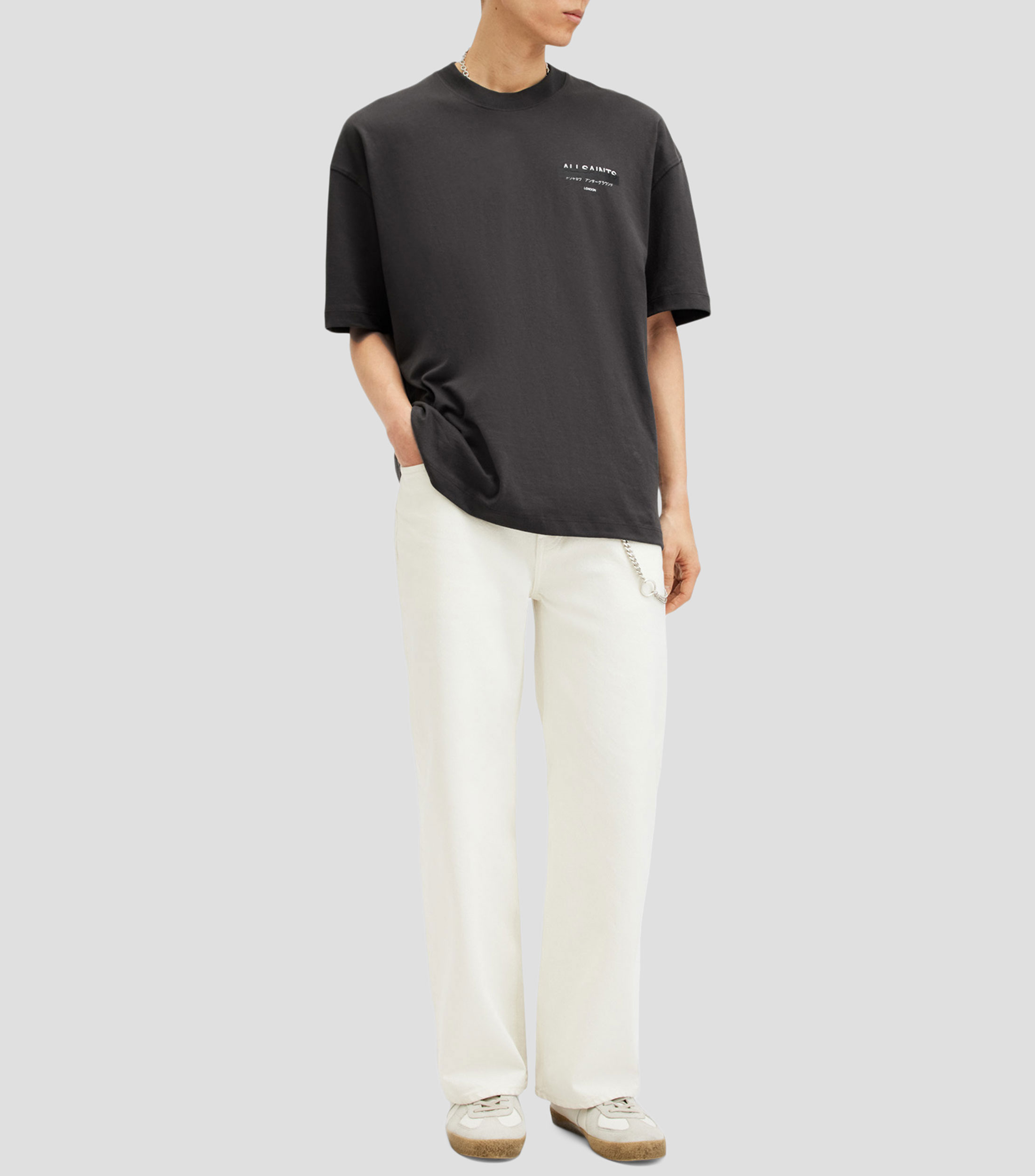 Playera cuello redondo manga corta estampada Hombre