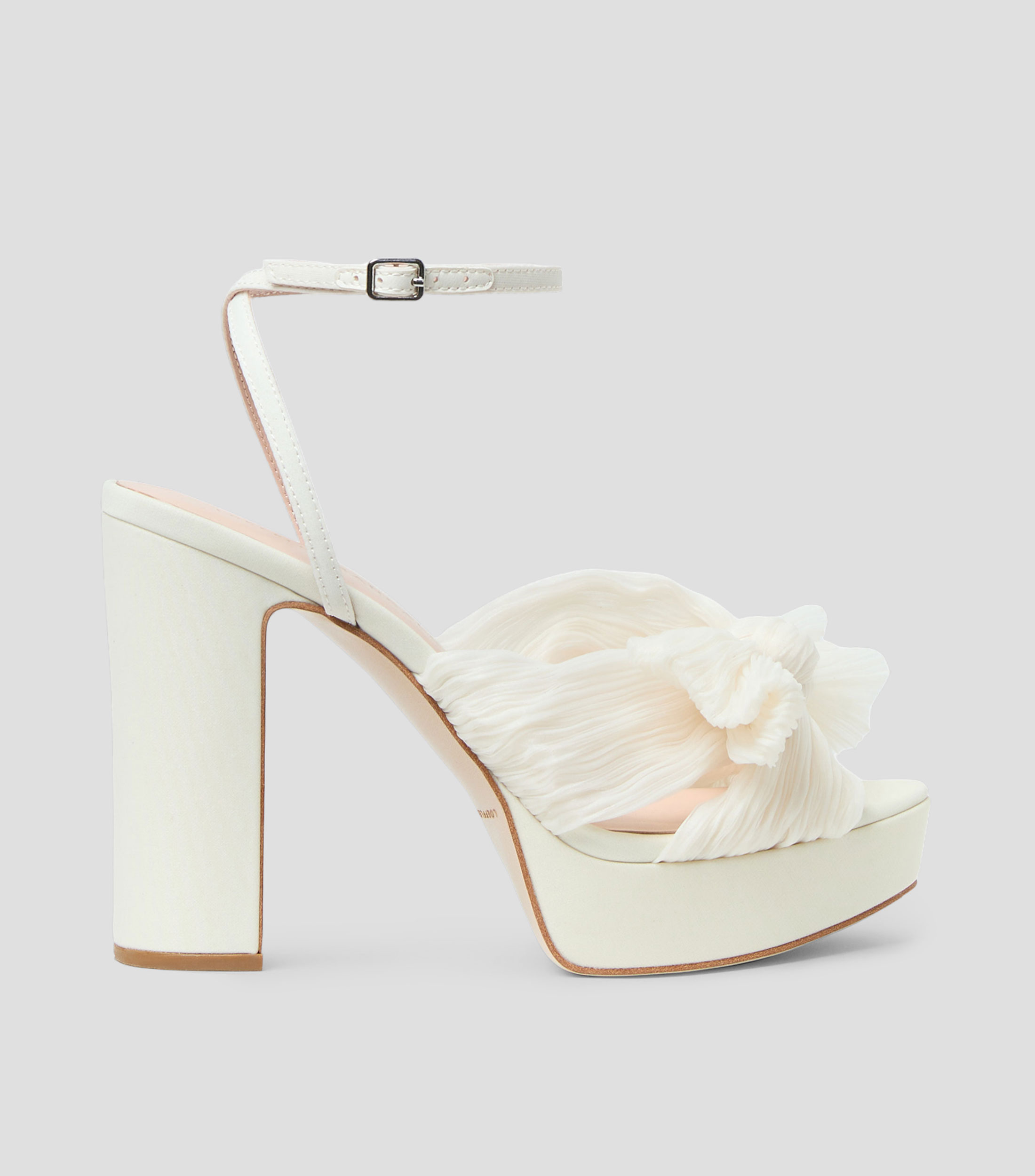 Sandalias tacón alto ancho lisas Mujer