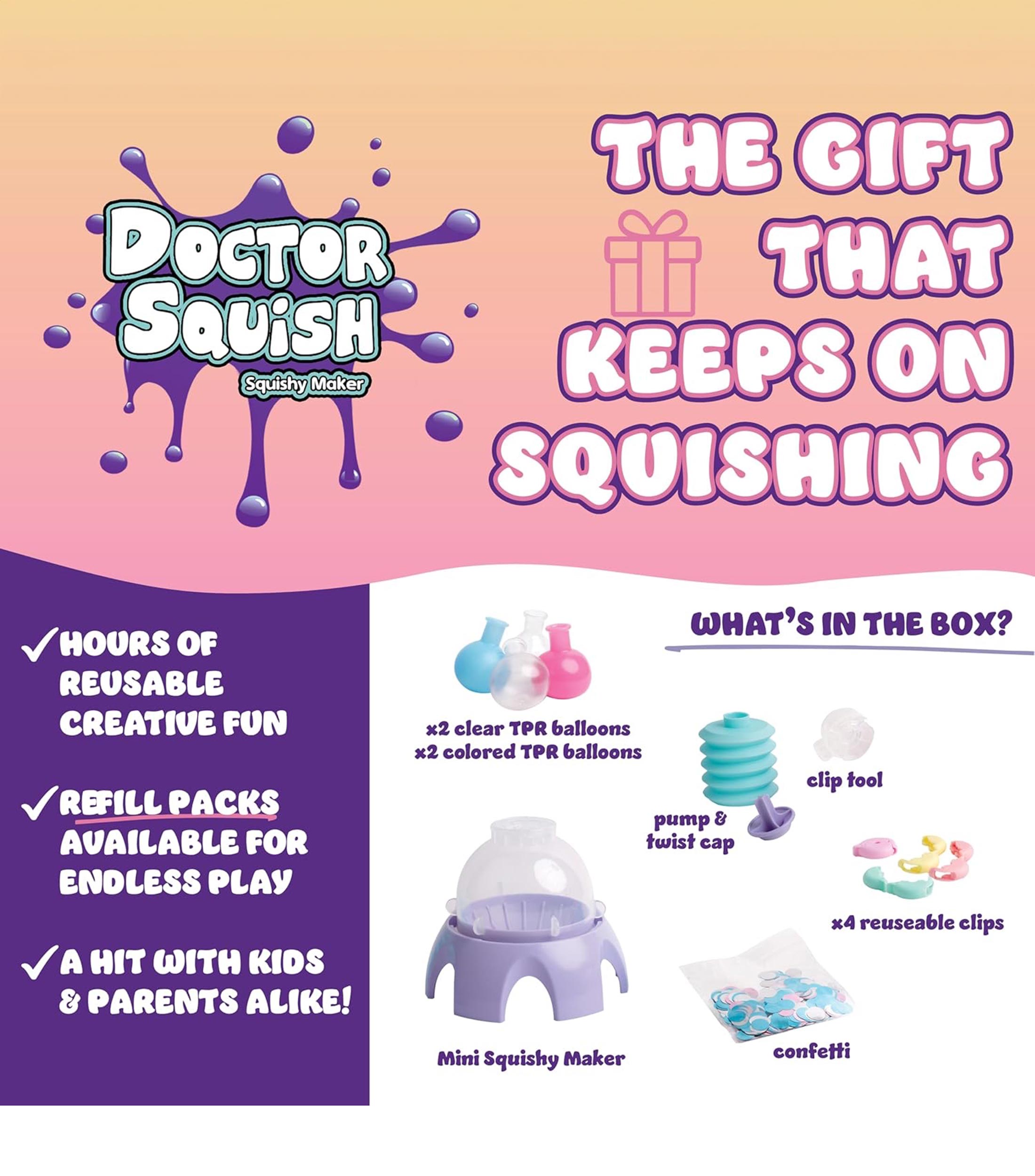 Juego de manualidades - Doctor Squish Mini Máquina de Hacer Squishies