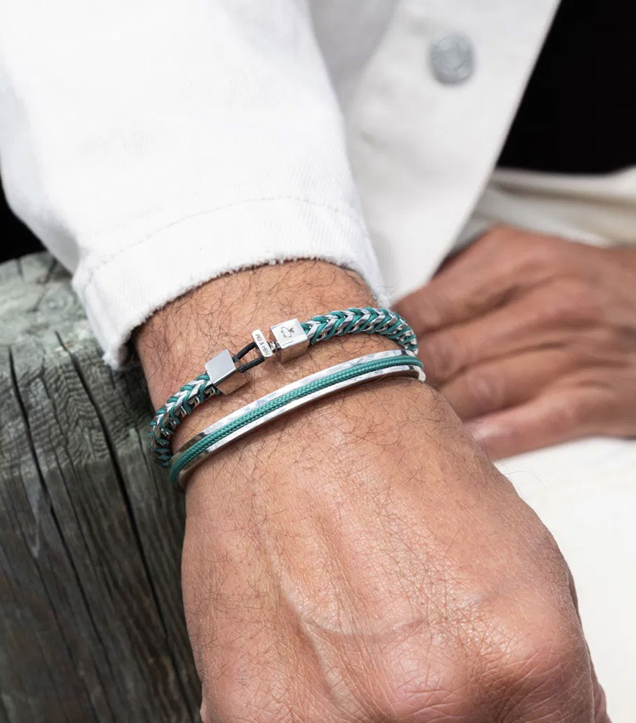 Brazalete entrelazado Hombre