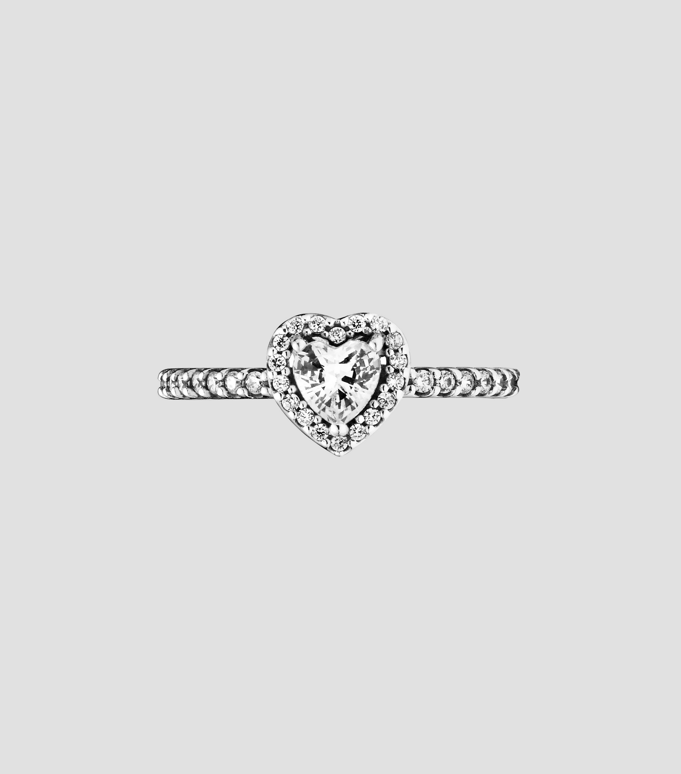 Anillo en plata Elevated Heart Unisex