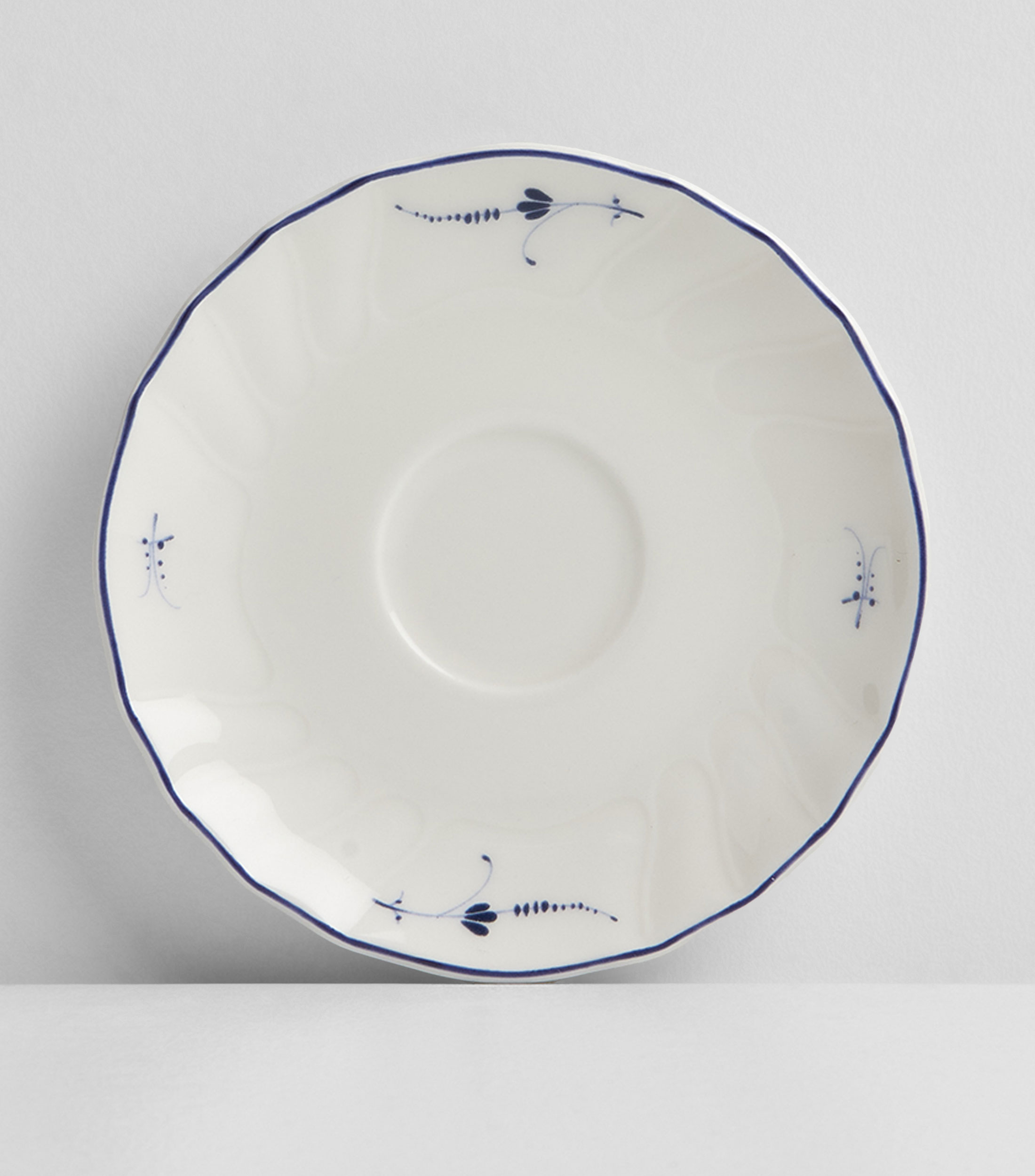 Plato para taza de moka Vieux Luxemb con flores