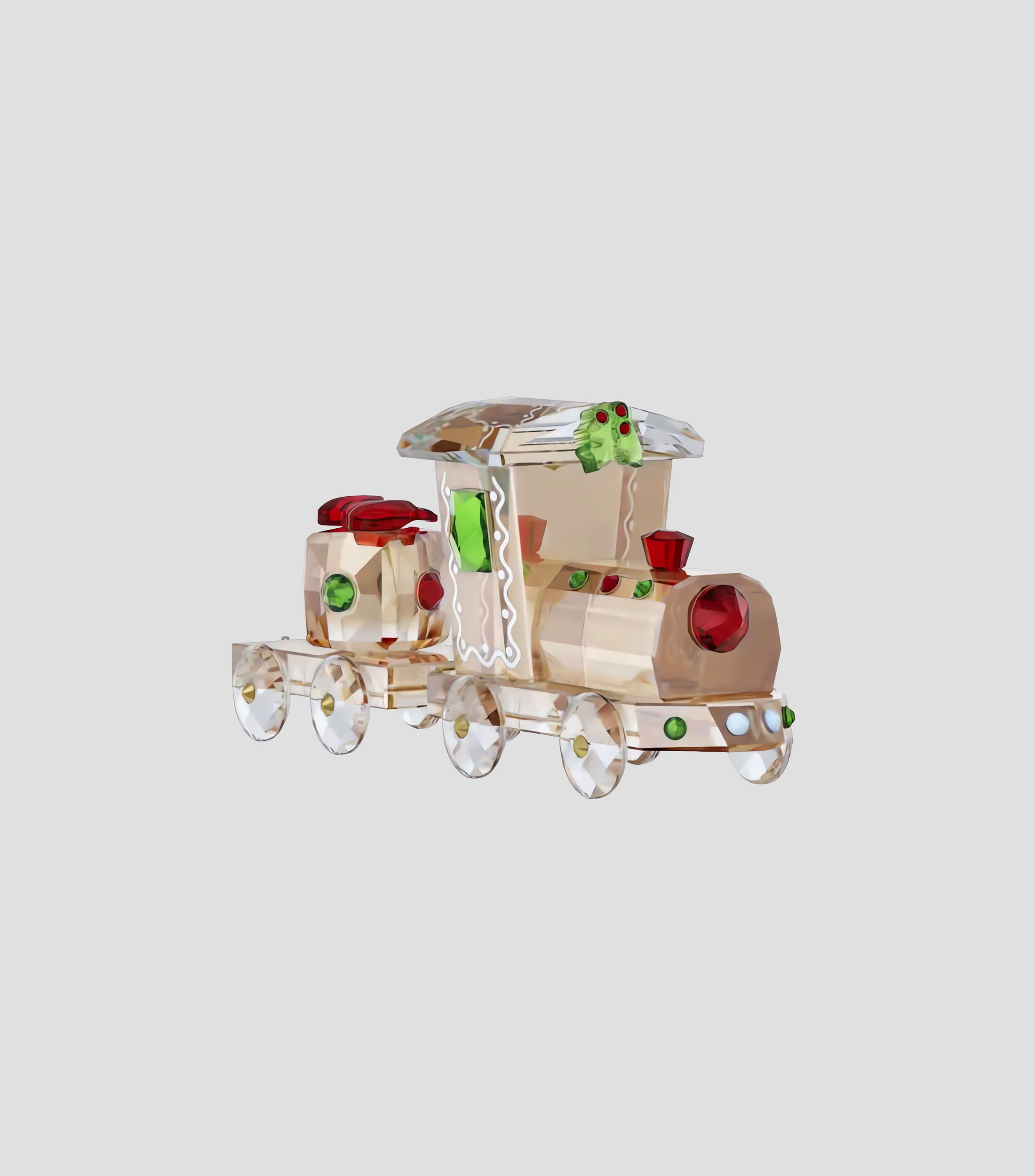 Tren decorativo Holiday Cheers en cristal