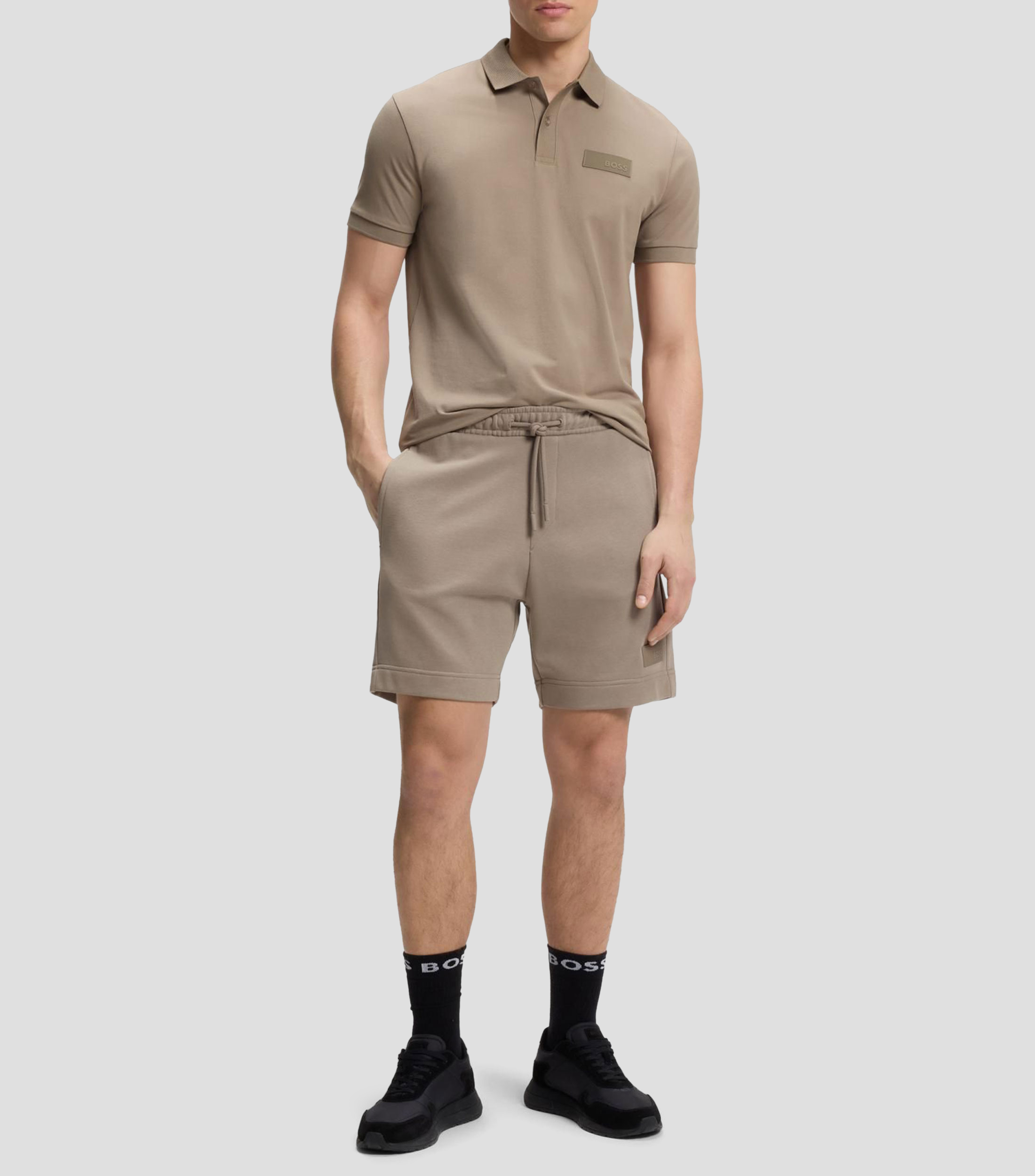 Playera tipo polo Paddy con parche de logo estructurado Hombre