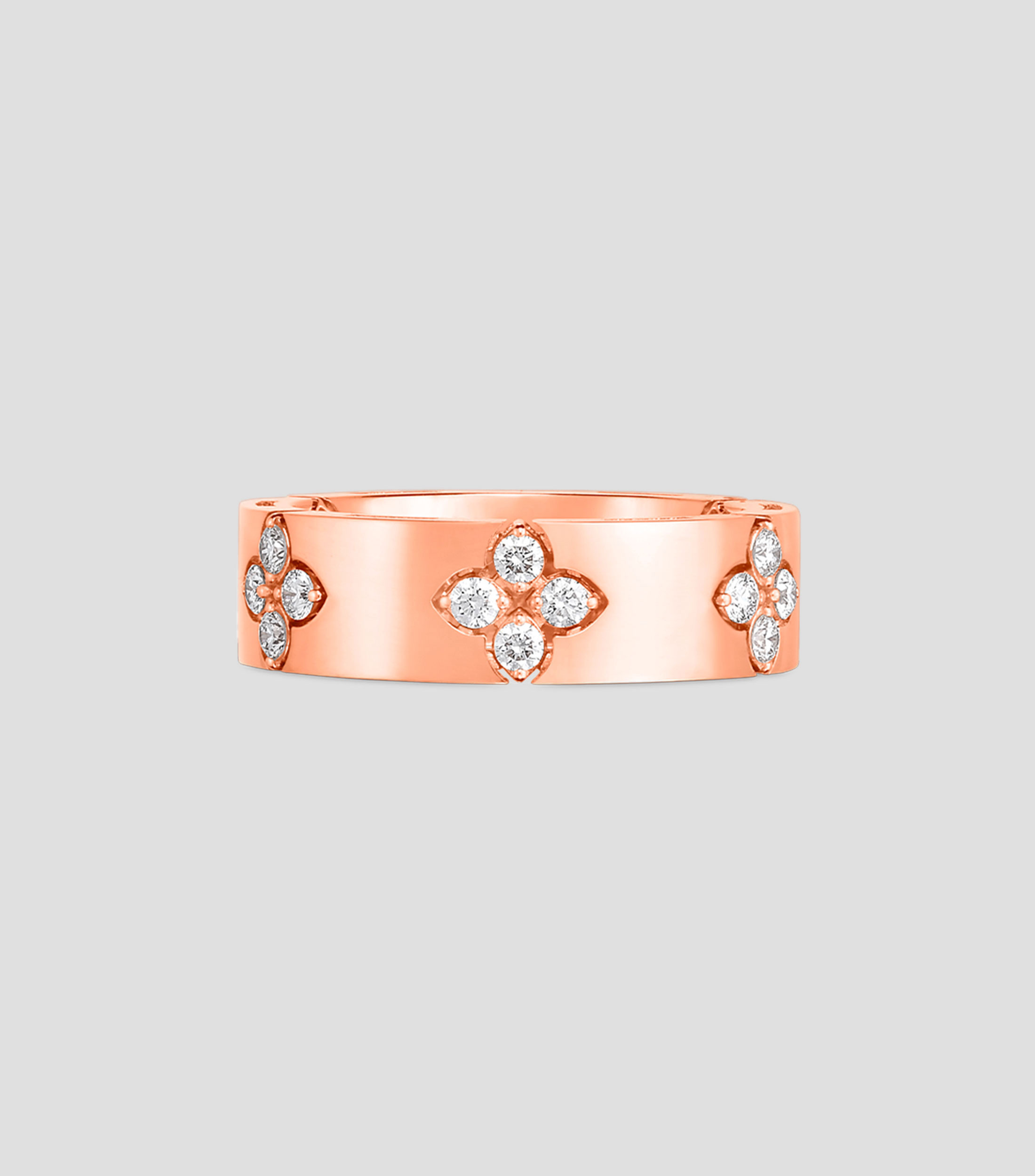Anillo en Oro rosa de 18 Kilates Love in Verona con Diamantes Mujer
