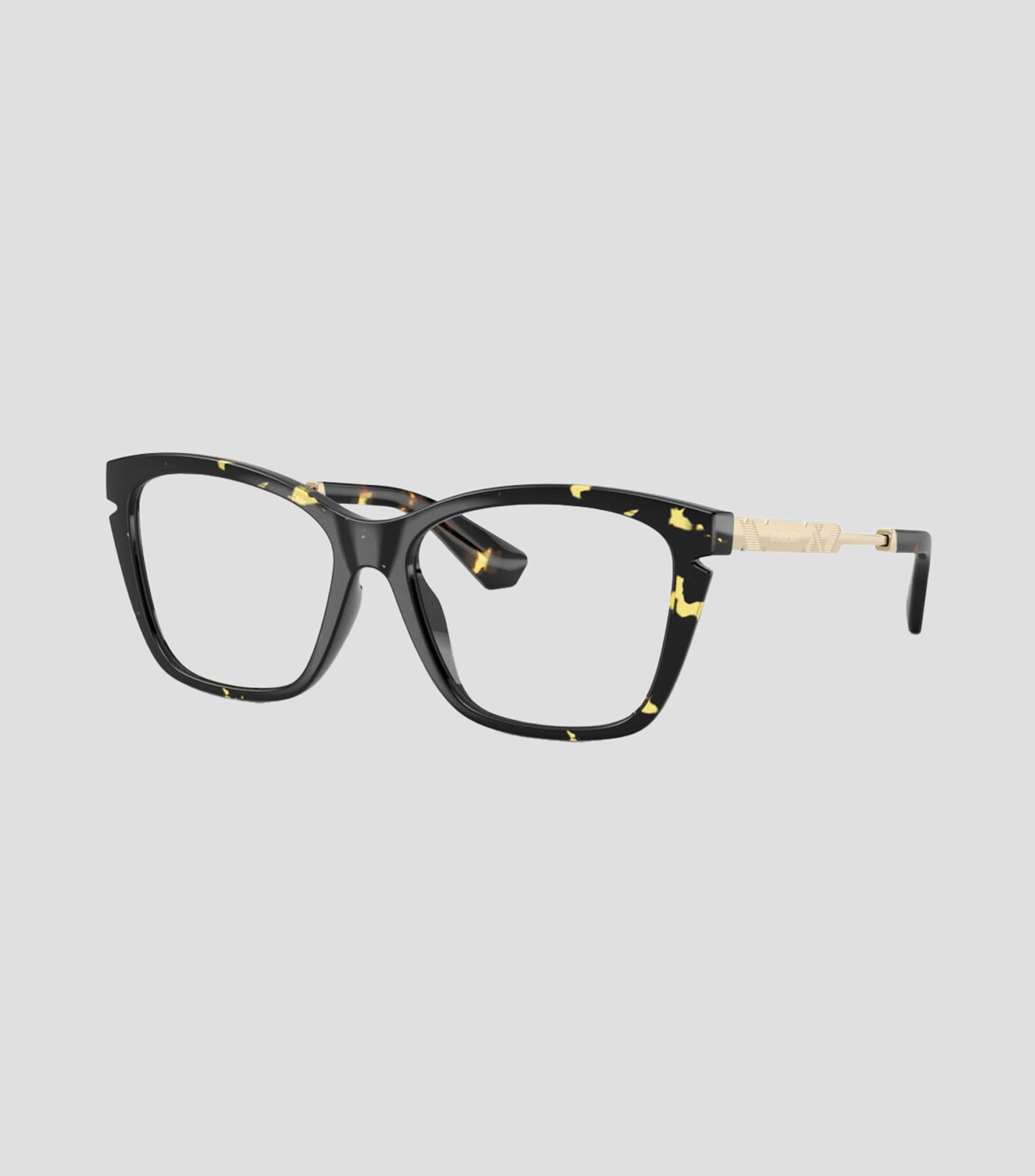 Lentes oftálmicos cuadrados amarillo tortuga Mujer