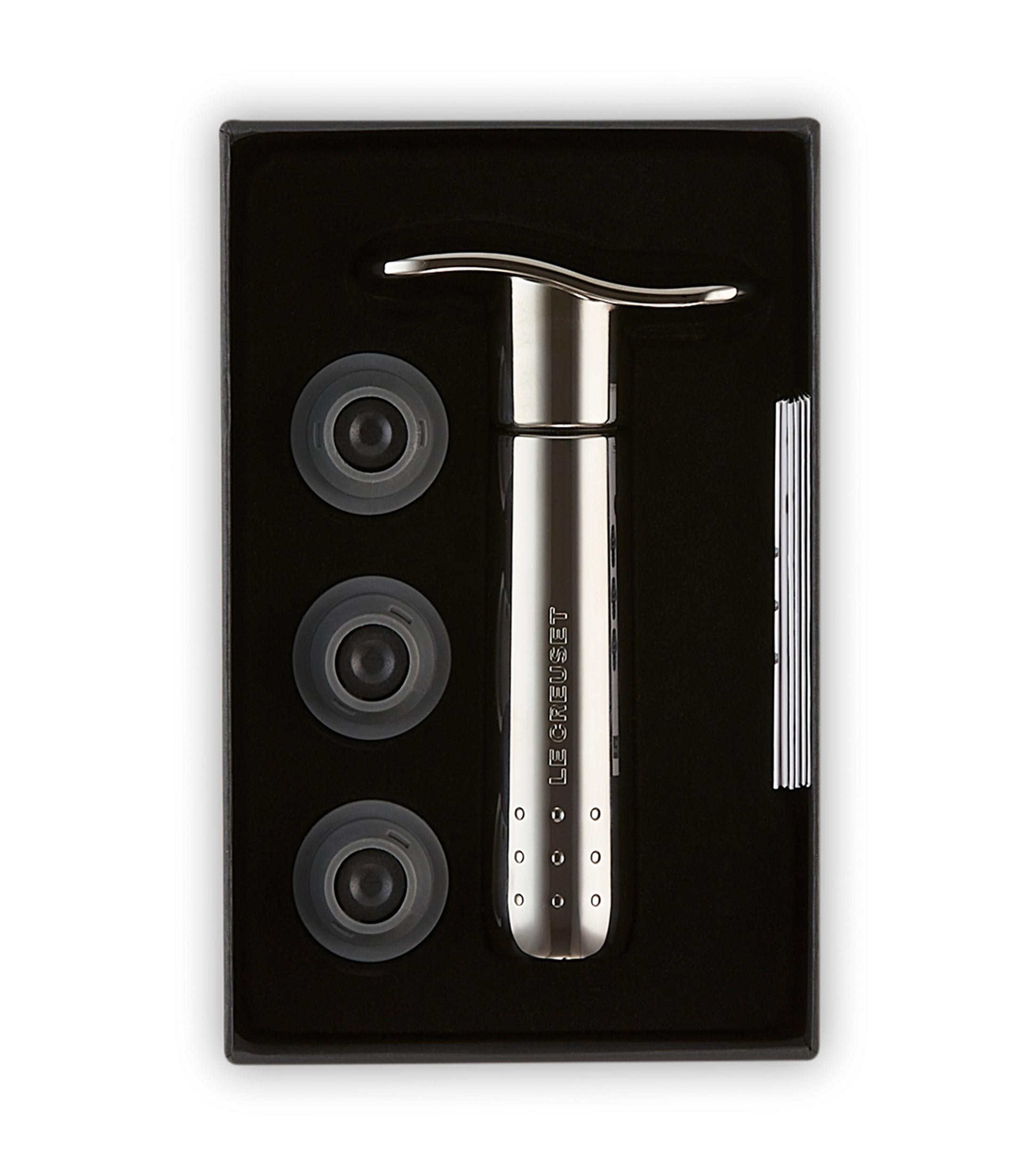 Set de Bomba de Vacío para Vino con 3 Tapones