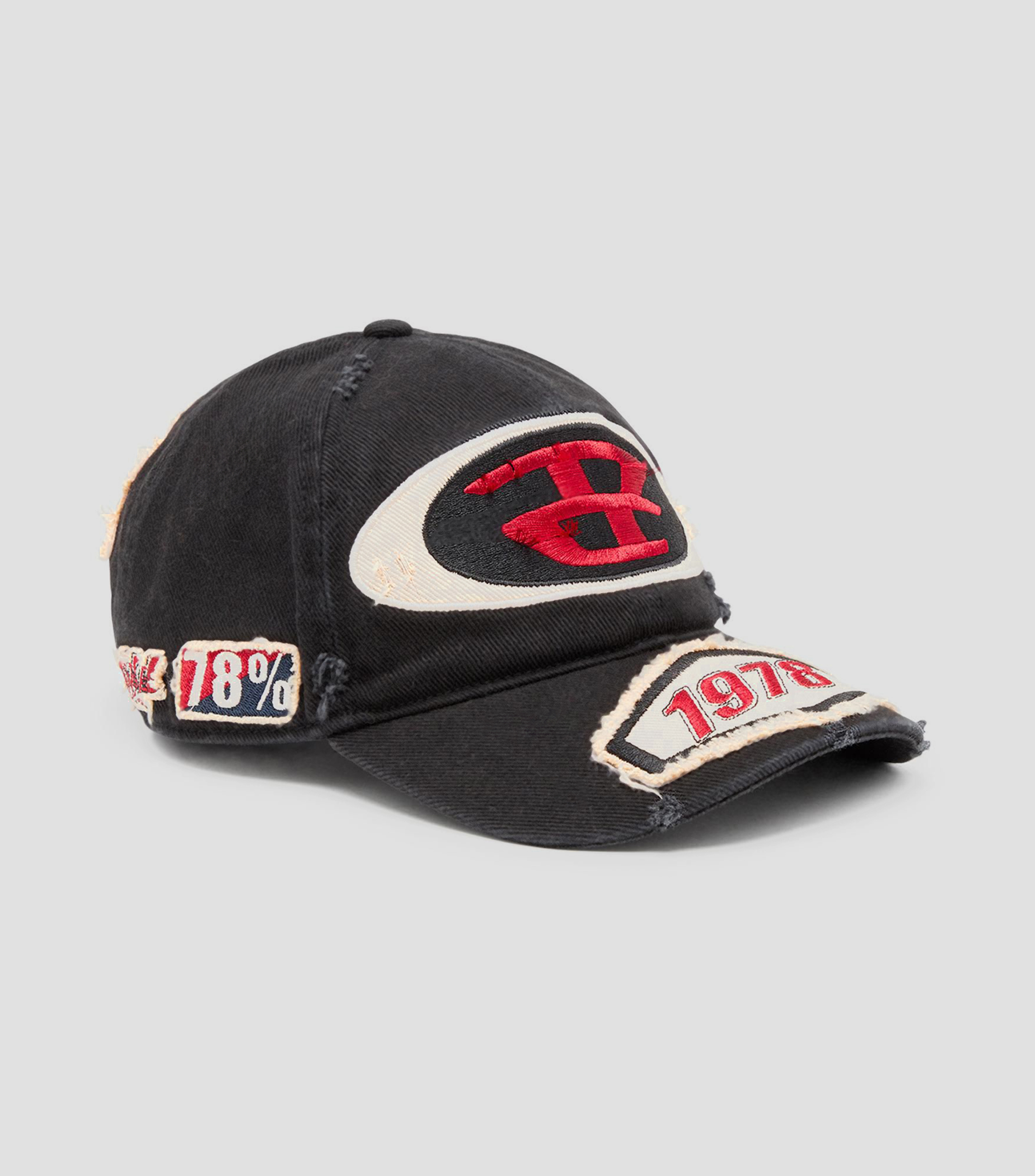 Gorra con parches bordados Hombre