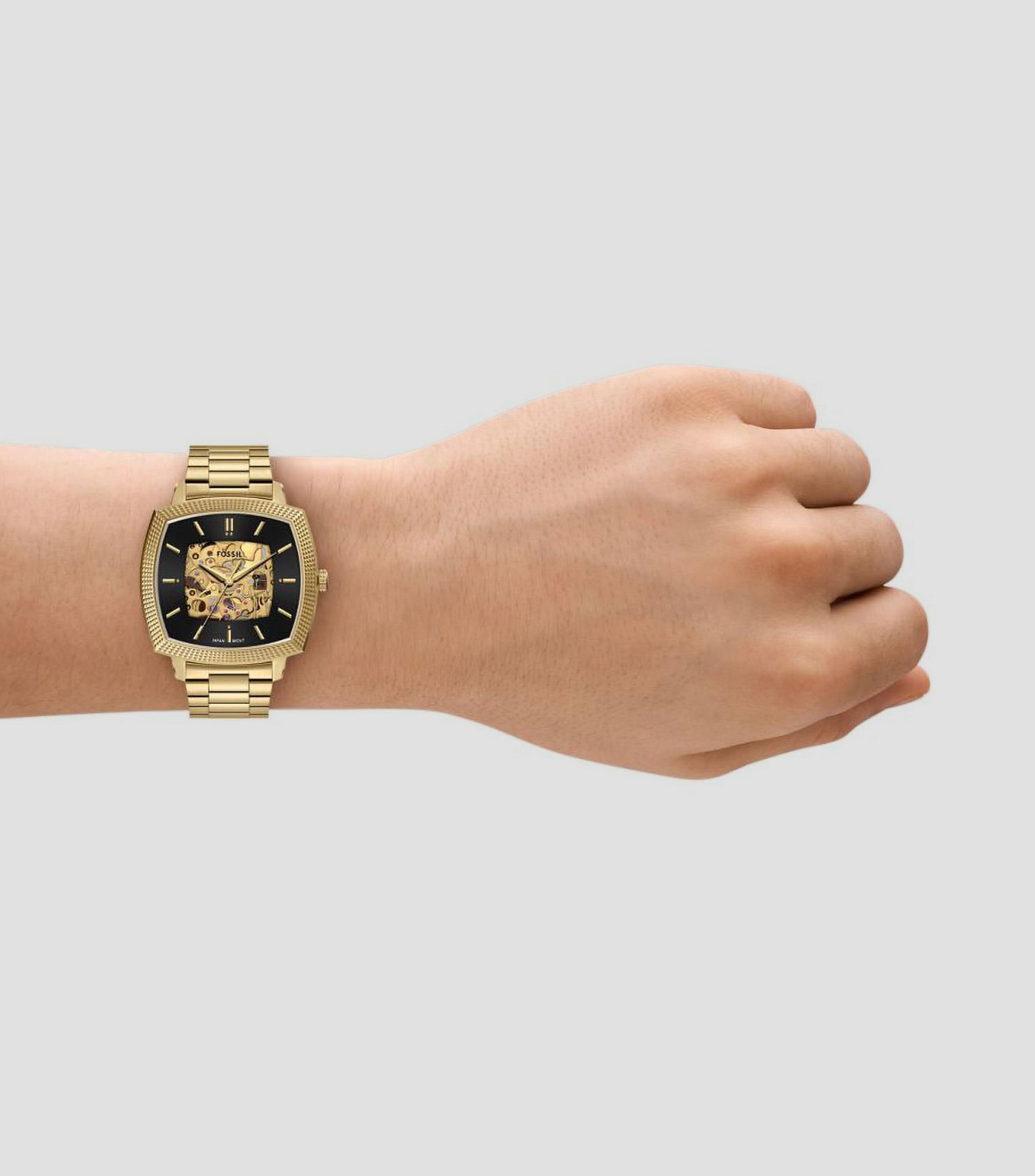 Reloj Unisex Nick Jonas x Fossil Machine Luxe Dorado Negro