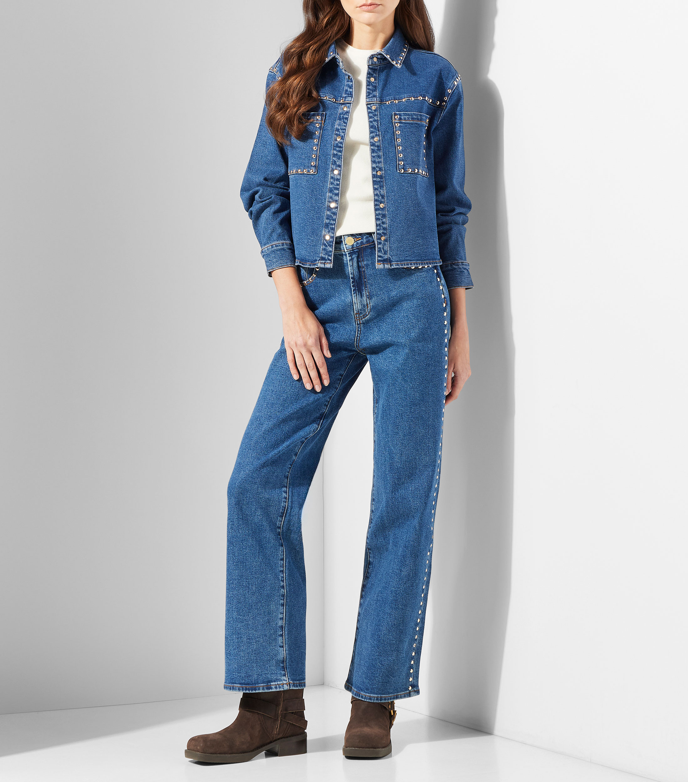 Sobrecamisa en mezclilla Mujer