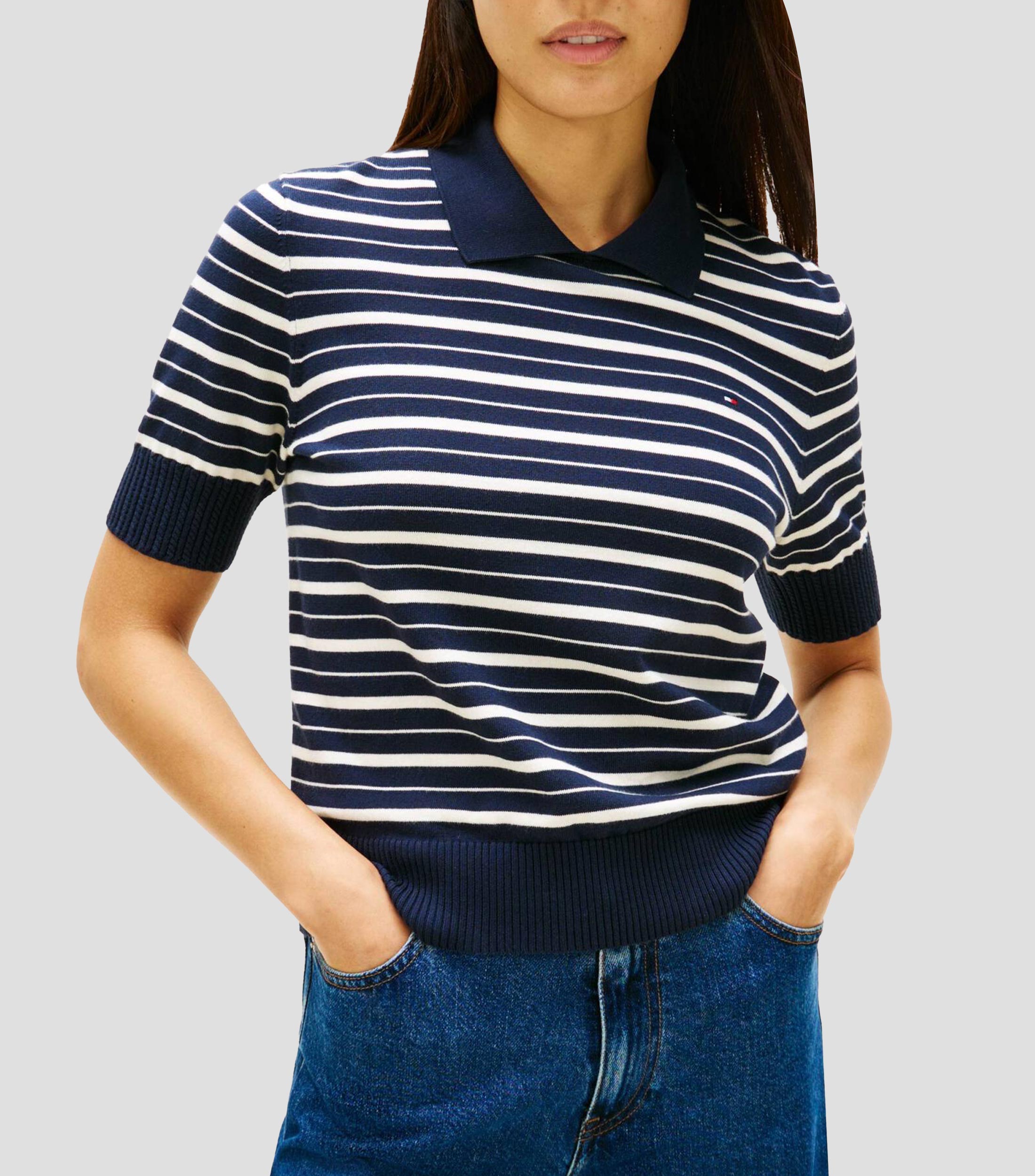 Suéter cuello V Mujer