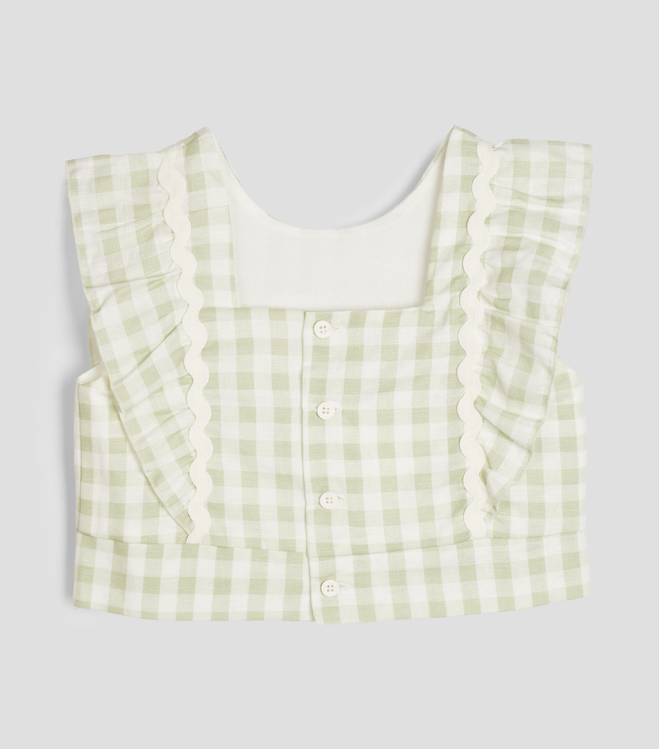 Blusa a cuadros sin mangas Niña