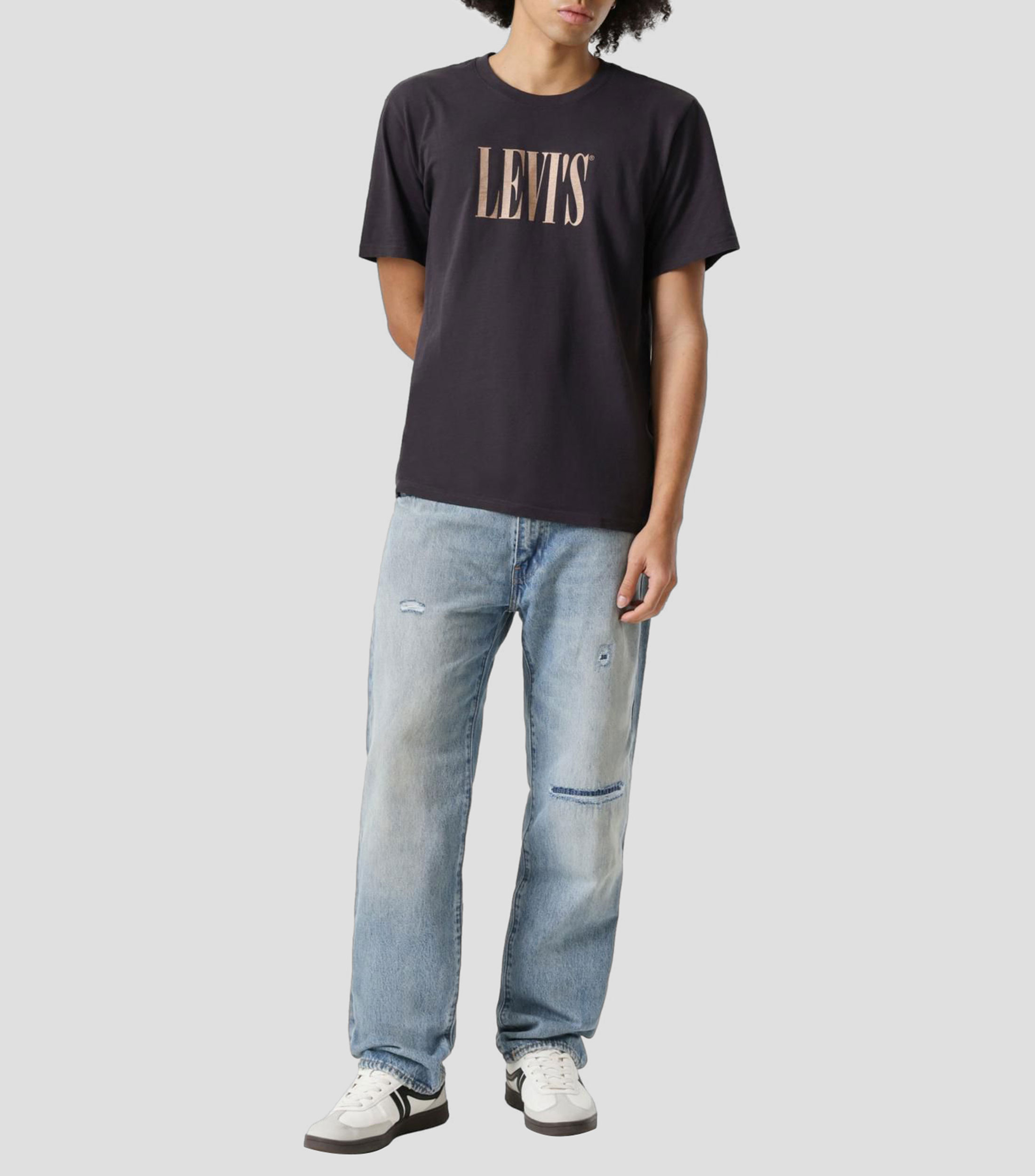 Jeans relaxed sólido Hombre