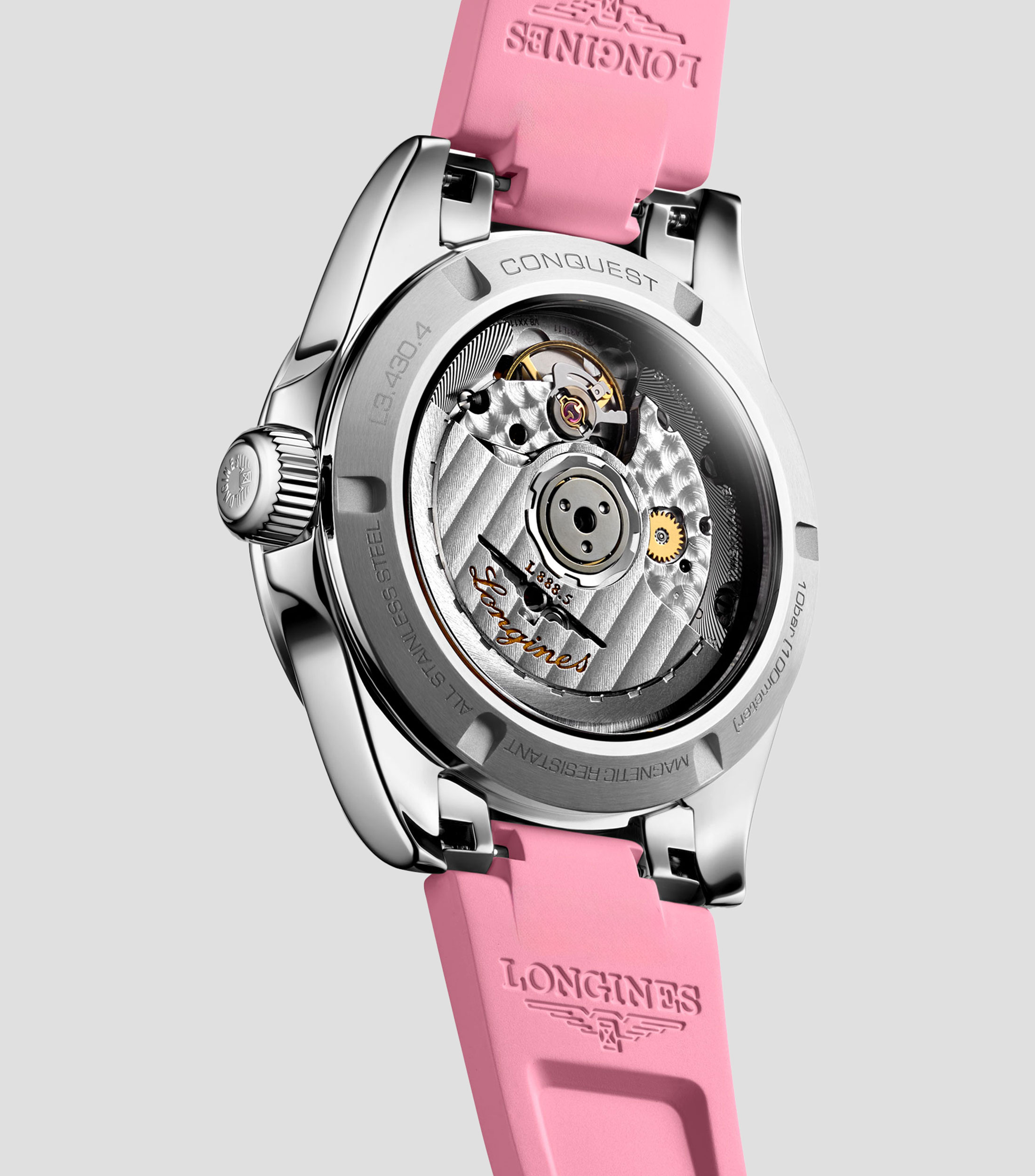 Reloj para mujer Conquest deportivo, plateado