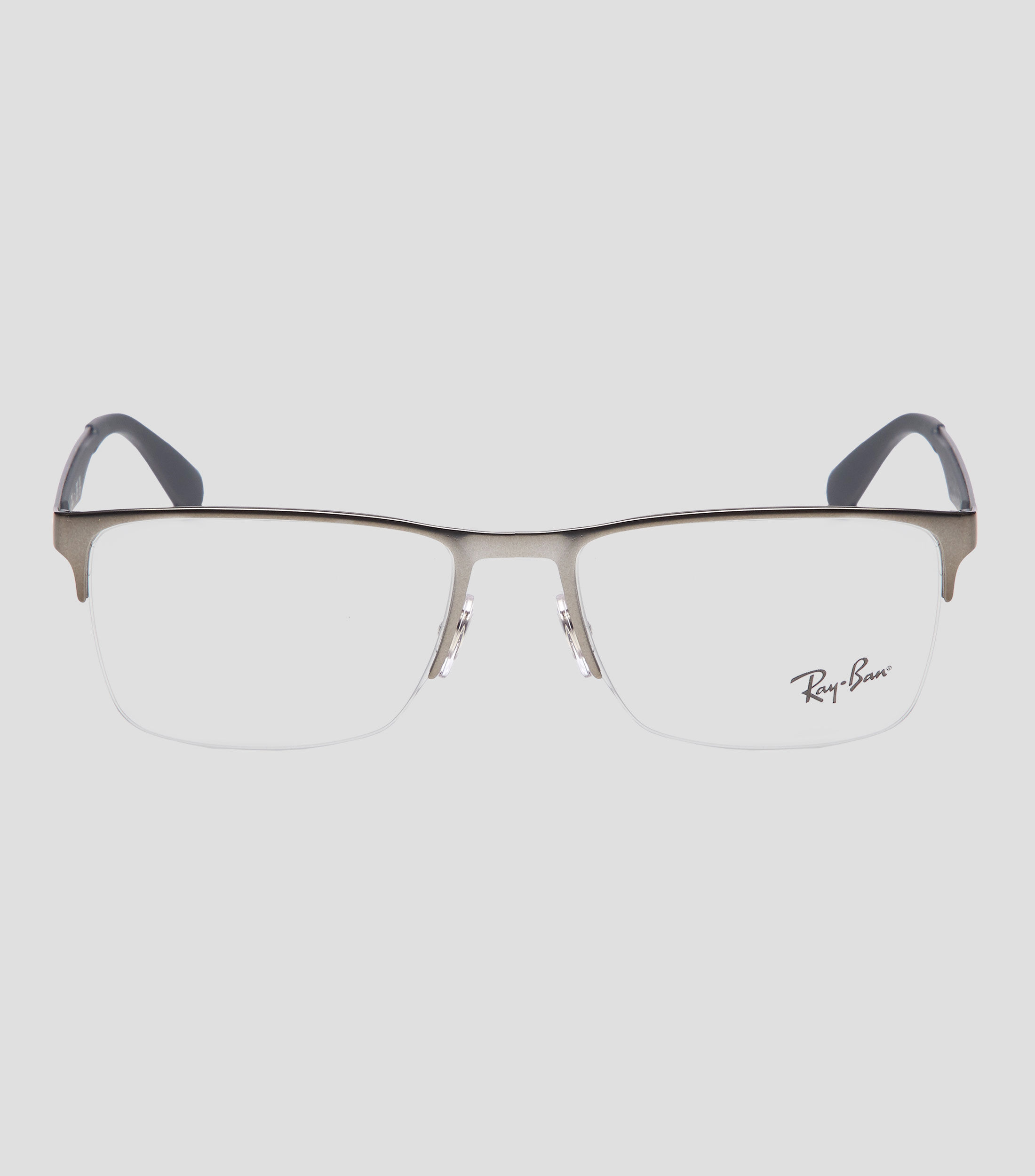 Lentes oftálmicos Rectangulares grises Unisex