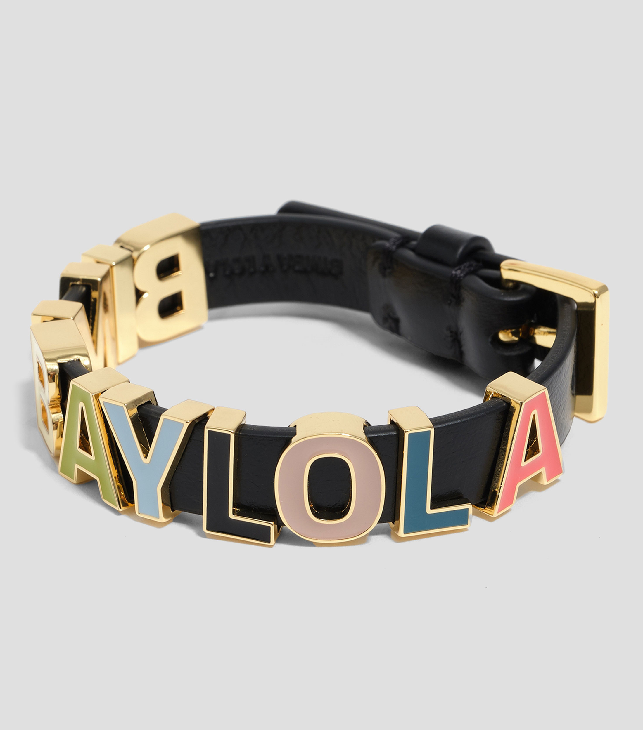 Pulsera correa con logo multicolor Mujer