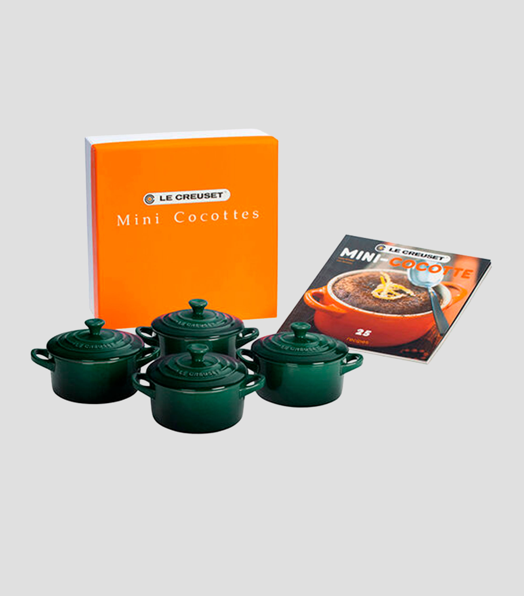 Set 4 Piezas Mini Cocotte Cerámica